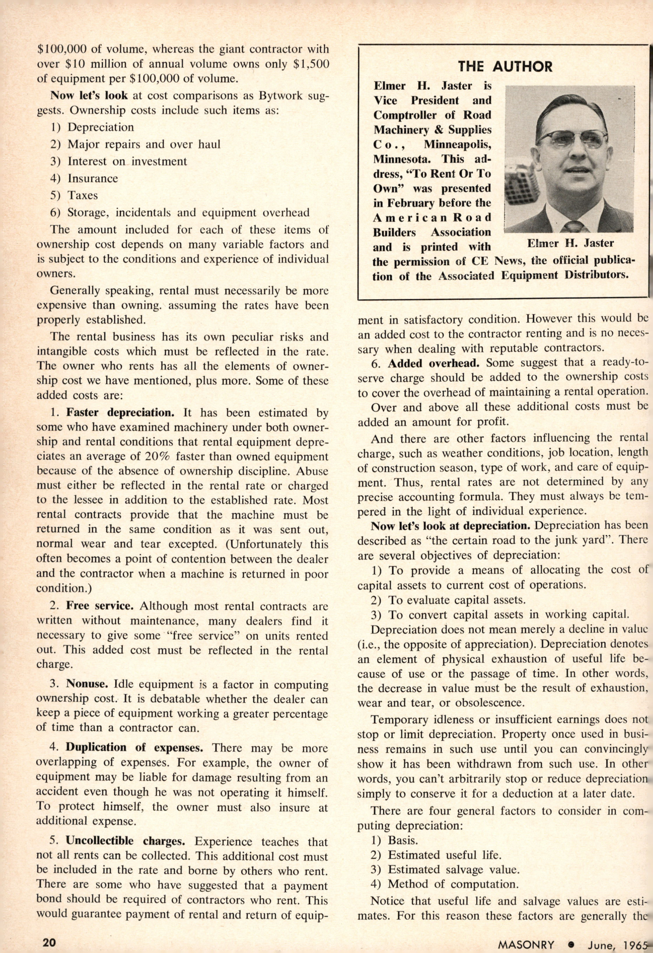Masonry Magazine June 1965 Page. 20