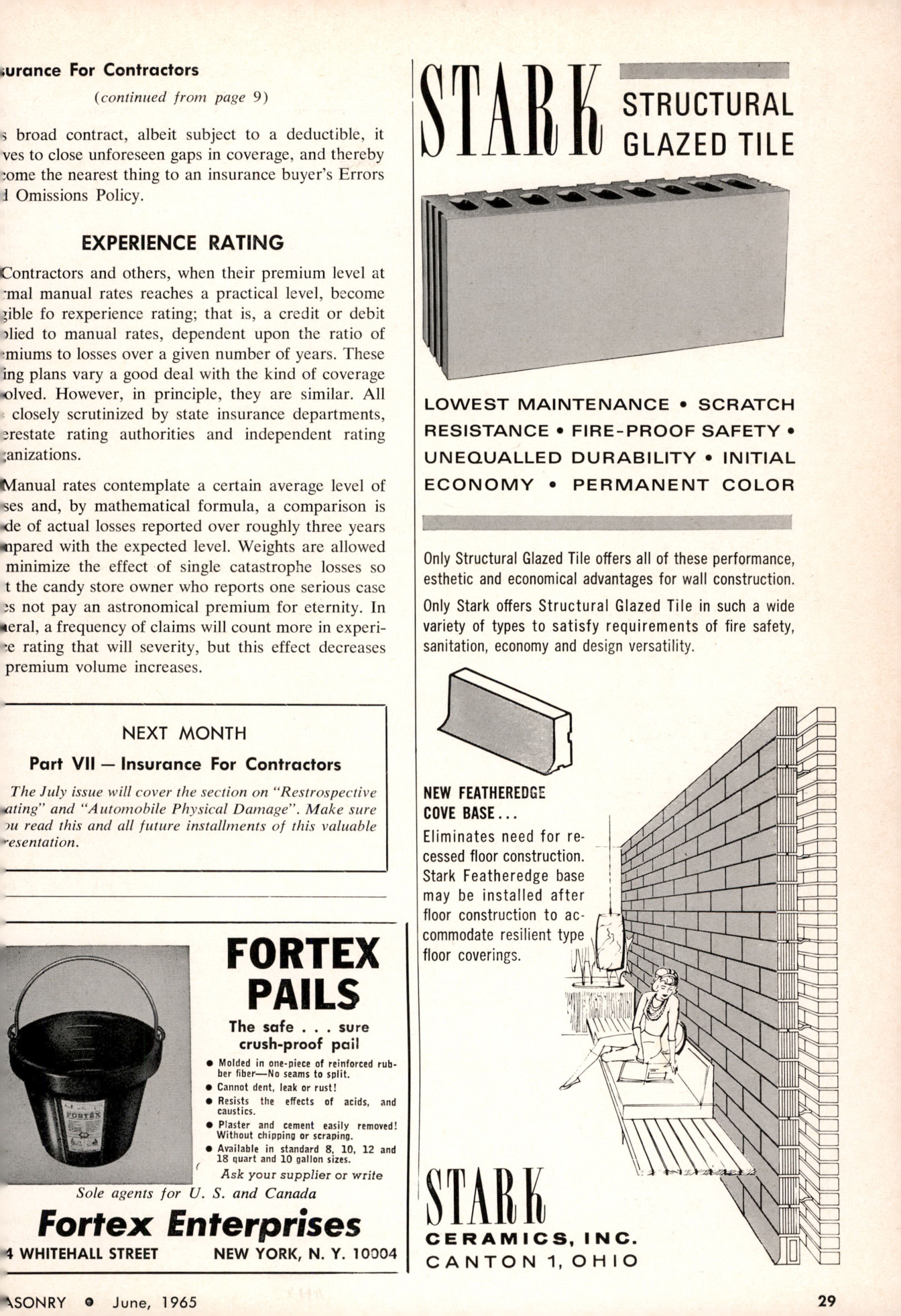 Masonry Magazine June 1965 Page. 29