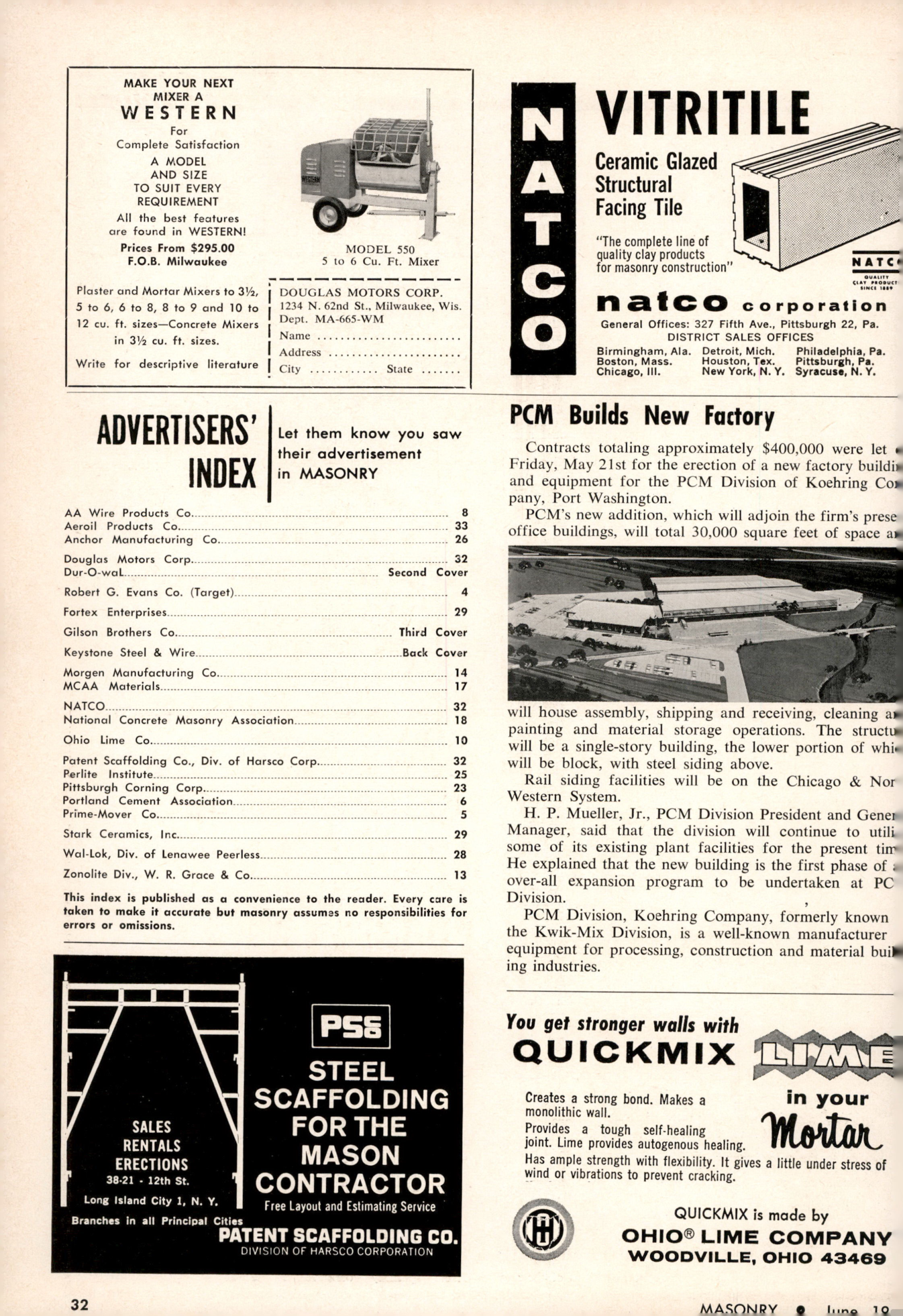 Masonry Magazine June 1965 Page. 32