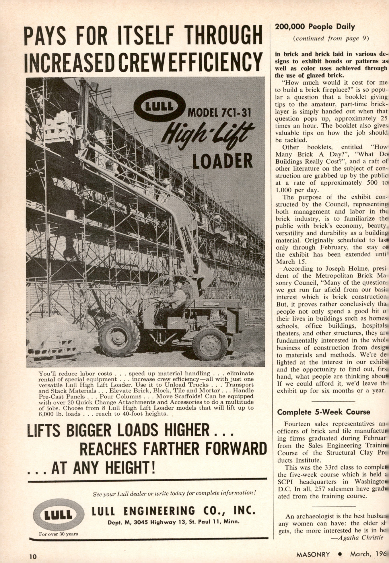 Masonry Magazine March 1965 Page. 10