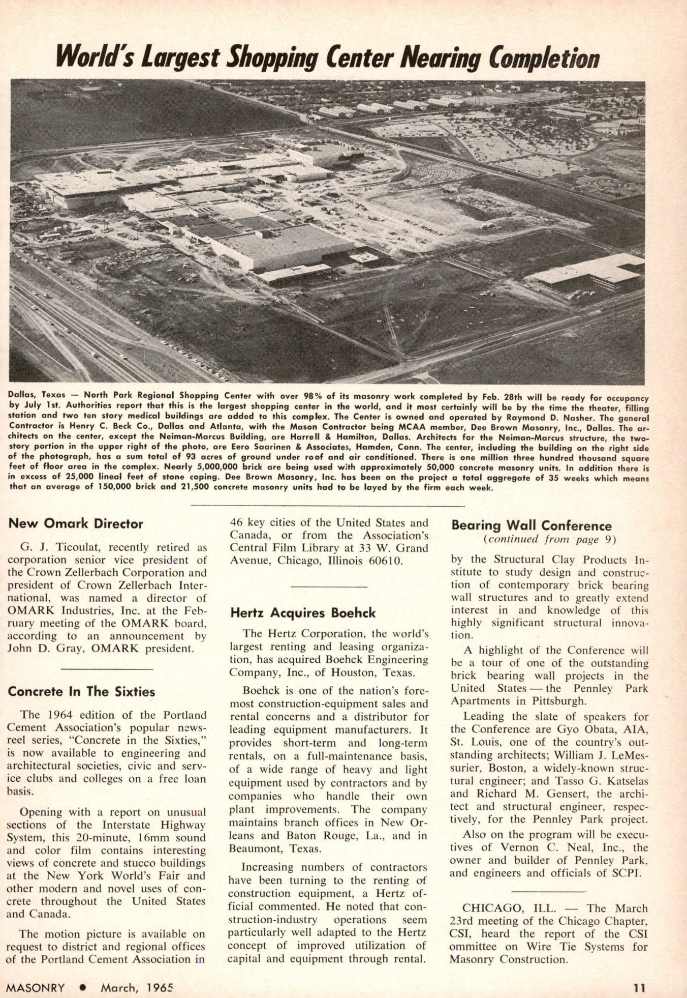 Masonry Magazine March 1965 Page. 11