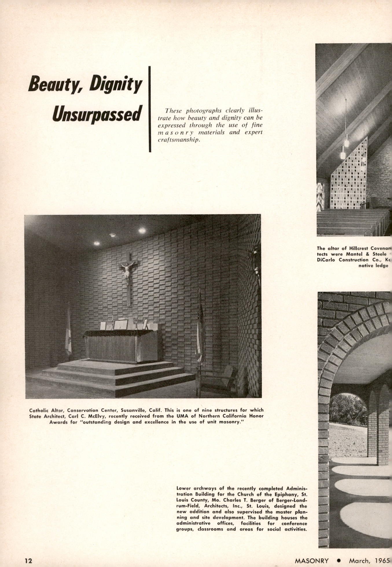 Masonry Magazine March 1965 Page. 12