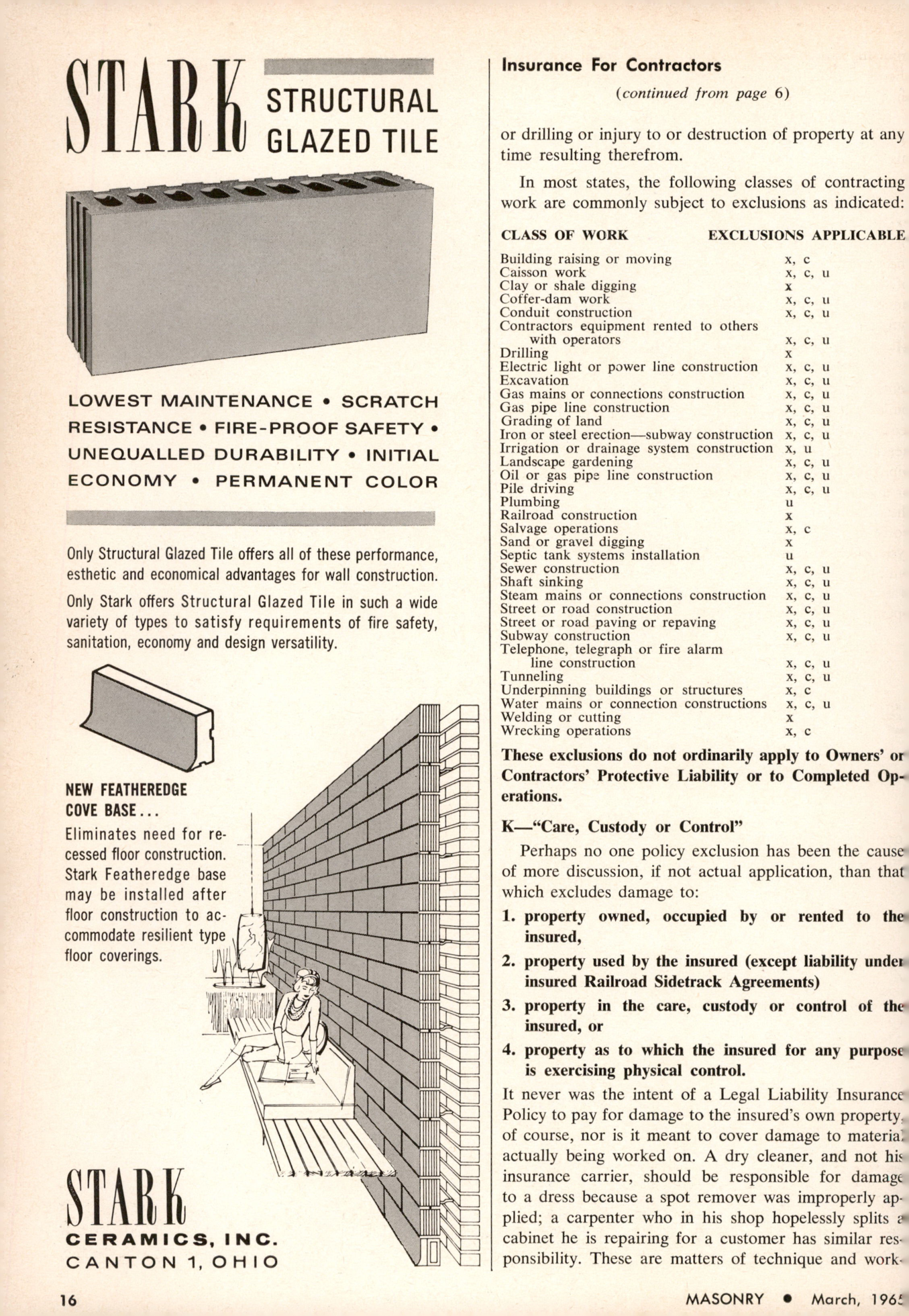 Masonry Magazine March 1965 Page. 16