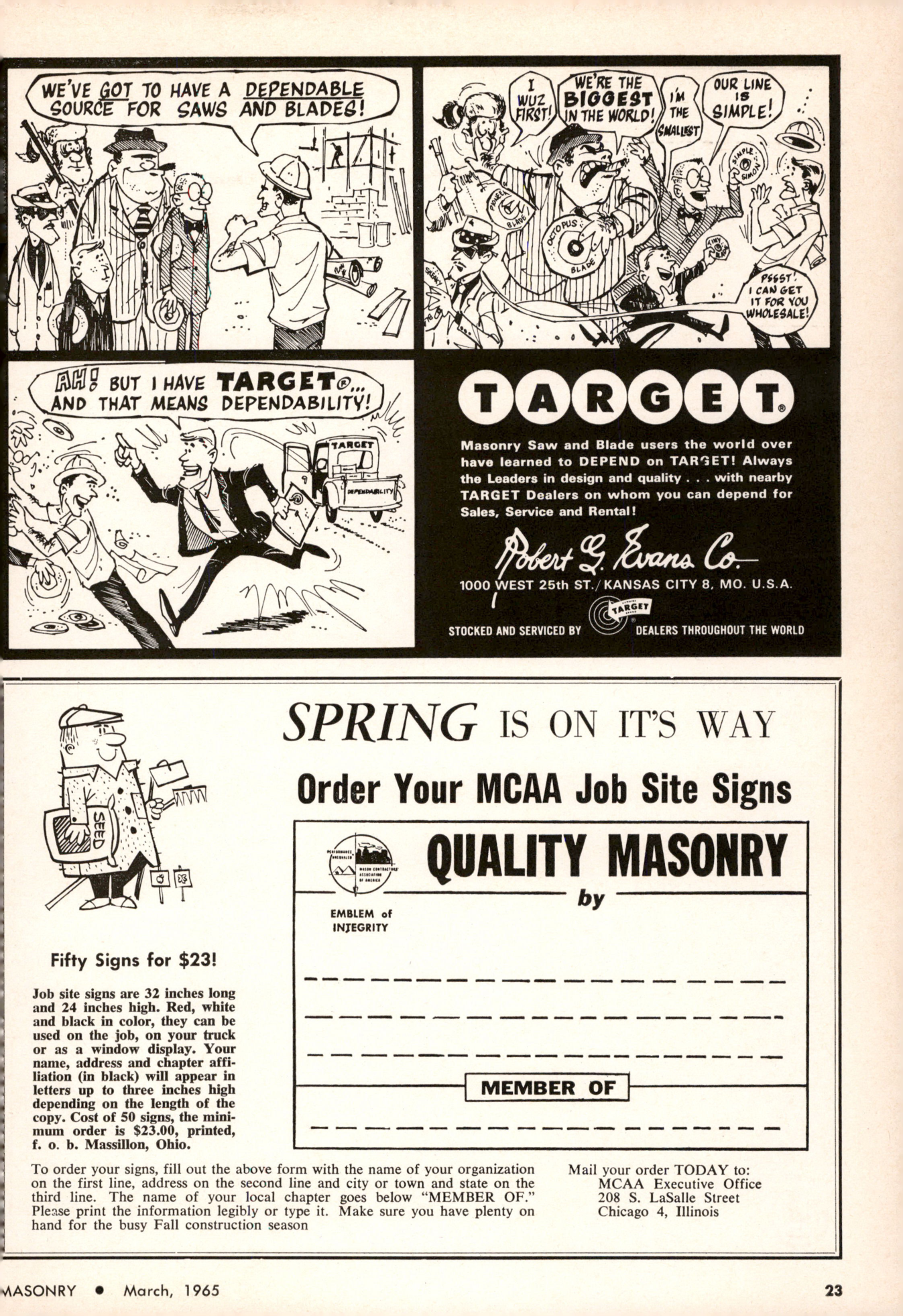 Masonry Magazine March 1965 Page. 23
