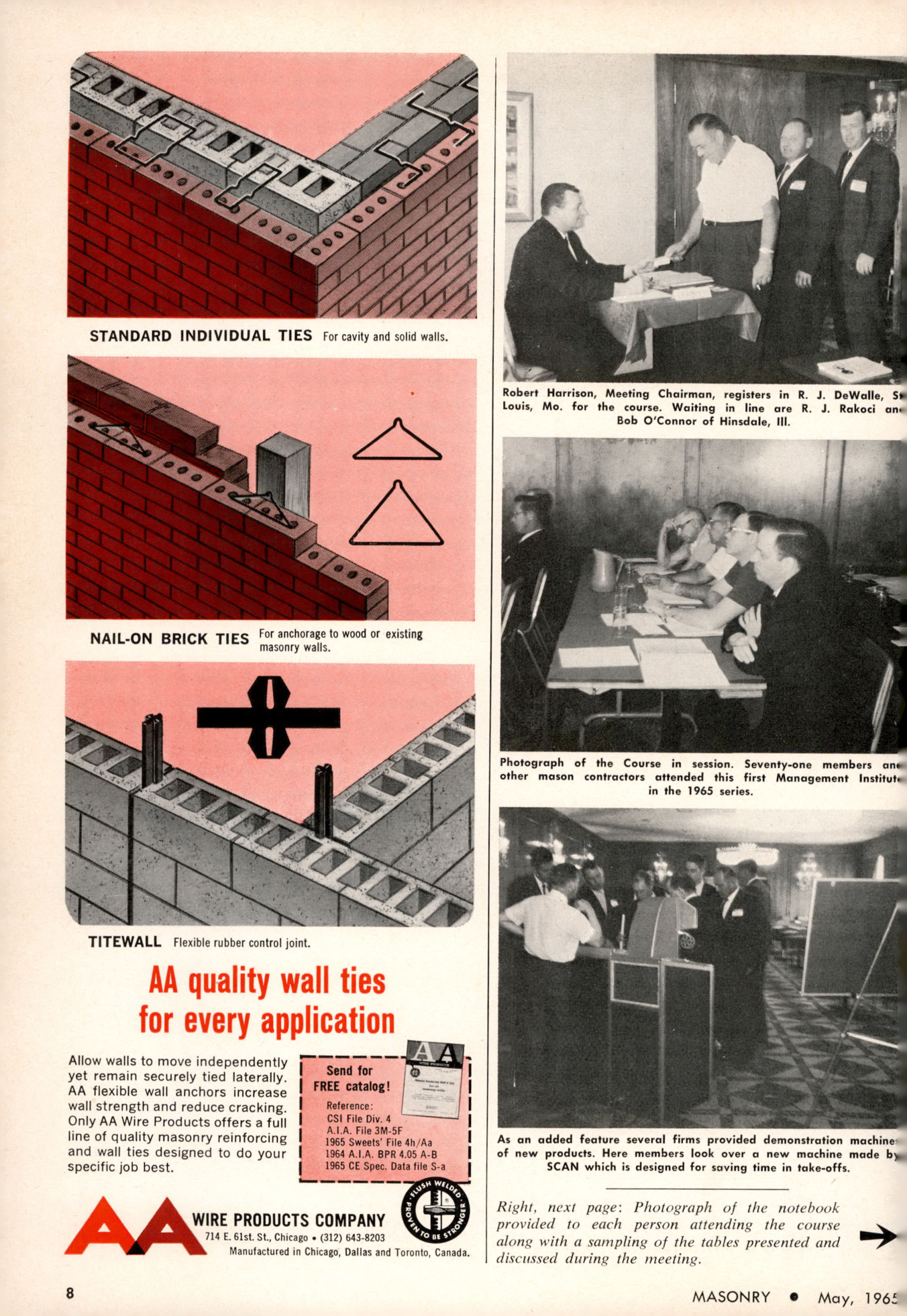 Masonry Magazine May 1965 Page. 8