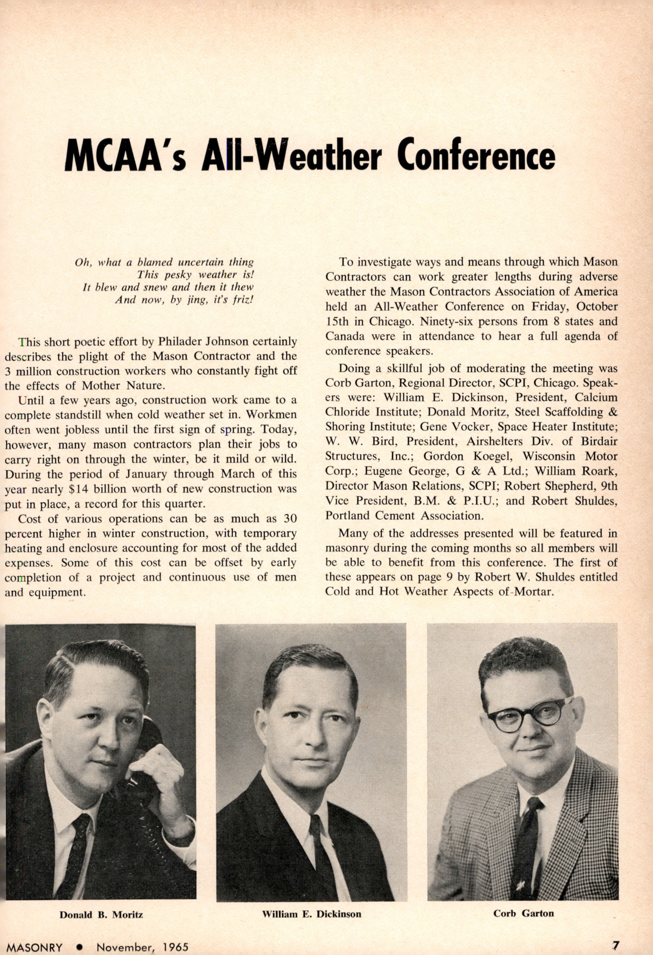 Masonry Magazine November 1965 Page. 7