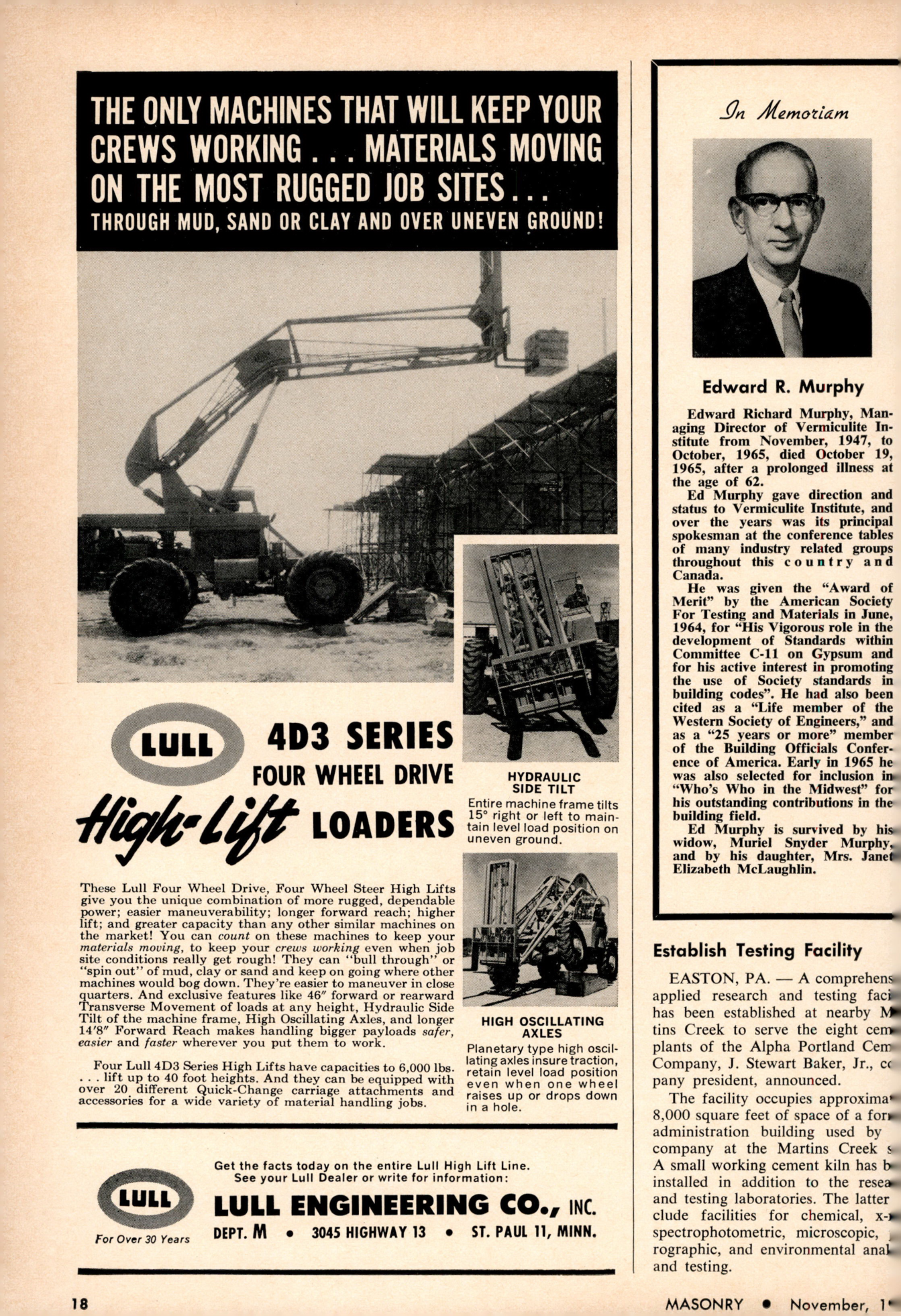 Masonry Magazine November 1965 Page. 18