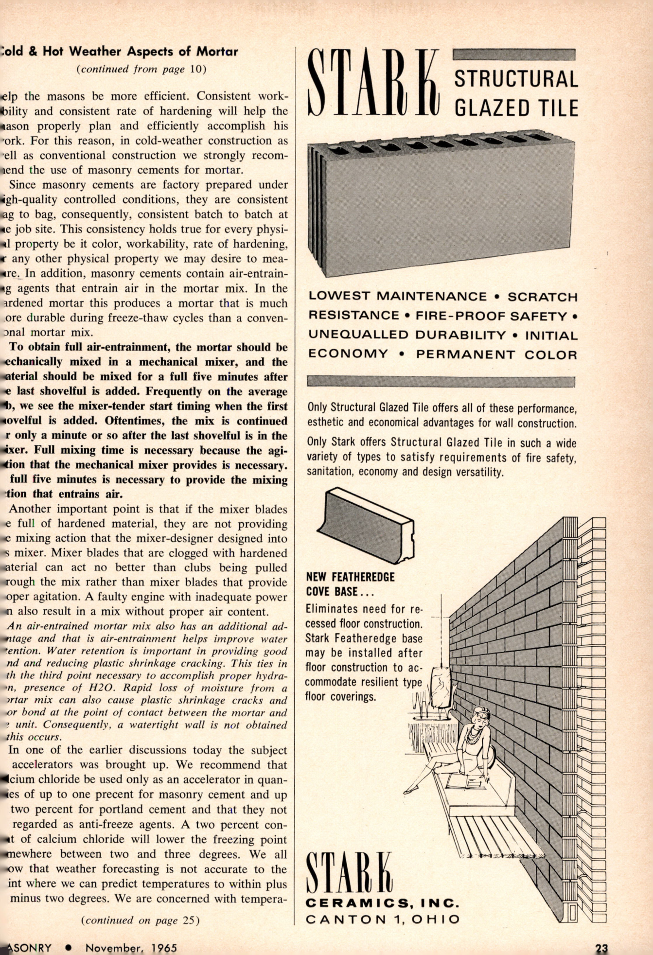 Masonry Magazine November 1965 Page. 23