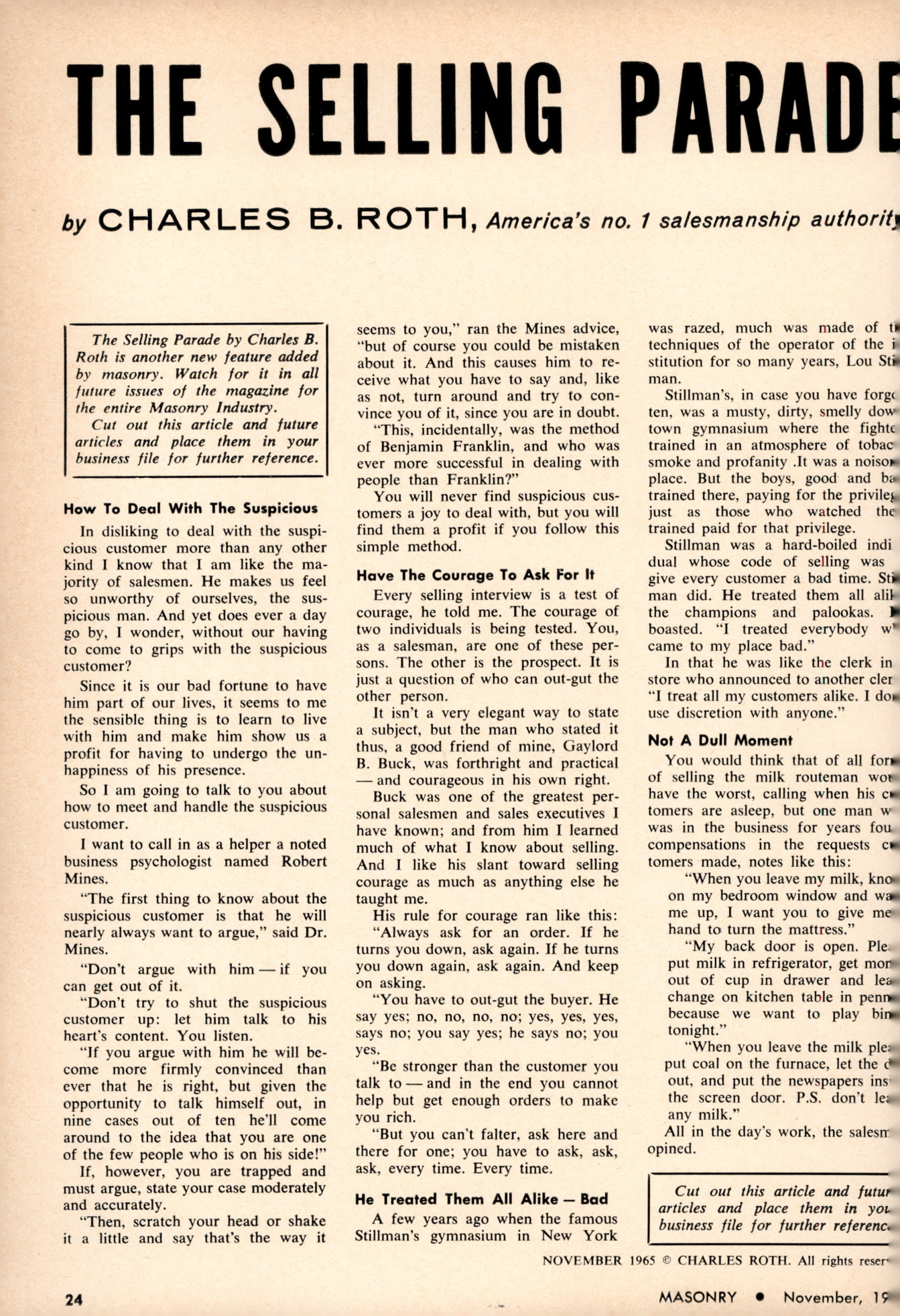 Masonry Magazine November 1965 Page. 24