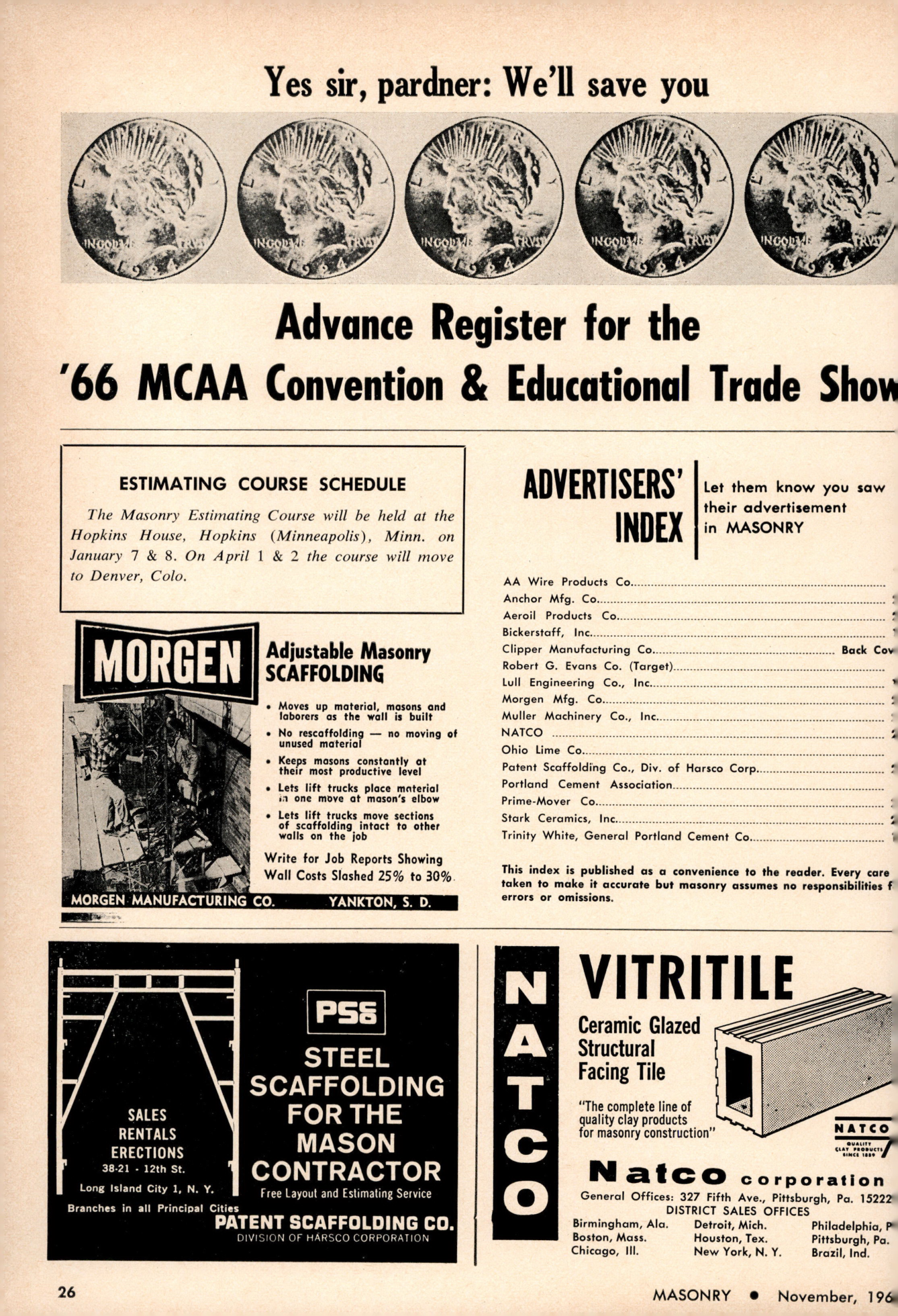 Masonry Magazine November 1965 Page. 26