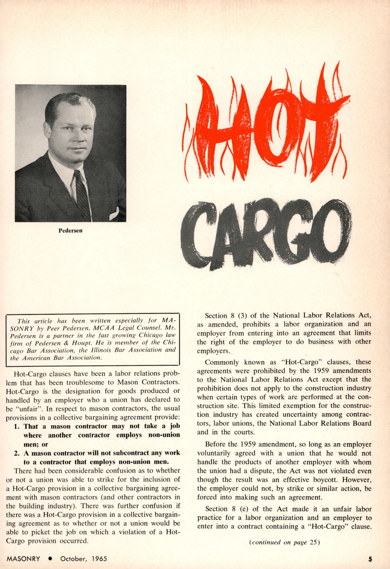 Masonry Magazine October 1965 Page. 5