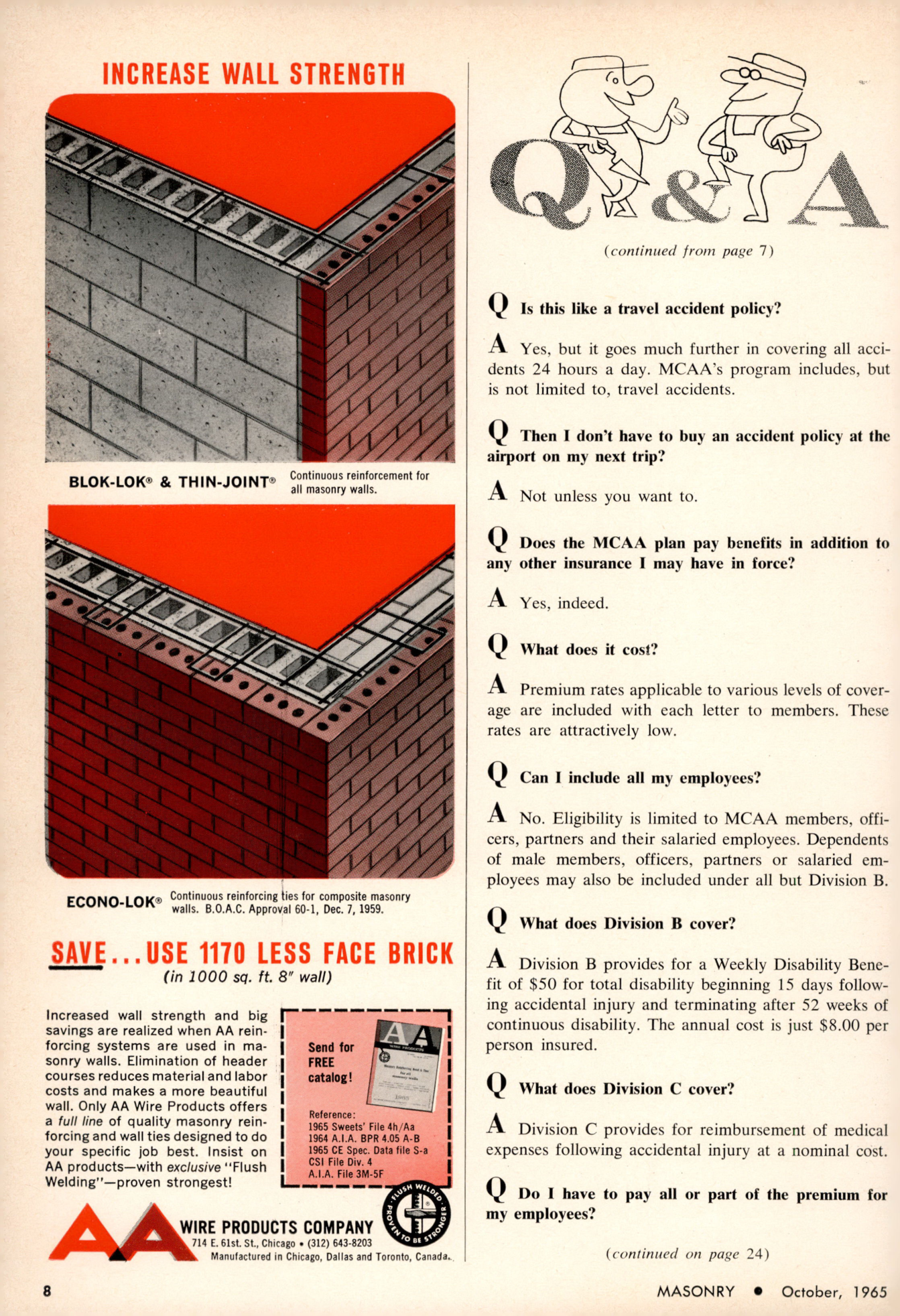 Masonry Magazine October 1965 Page. 8