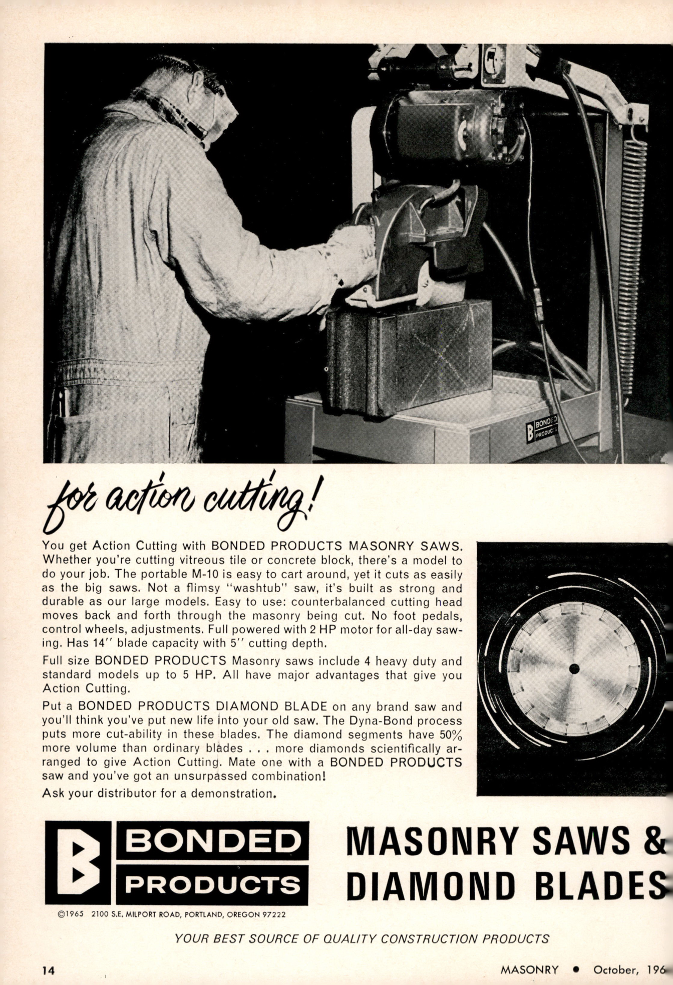 Masonry Magazine October 1965 Page. 14