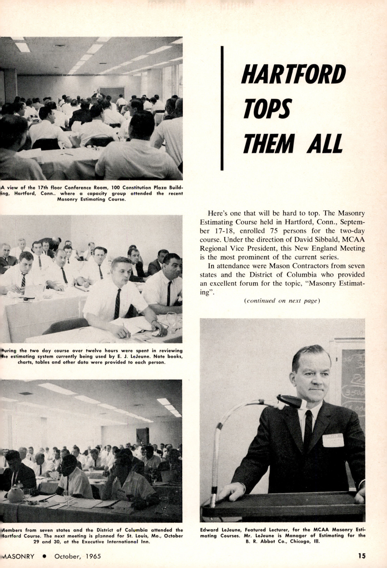 Masonry Magazine October 1965 Page. 15