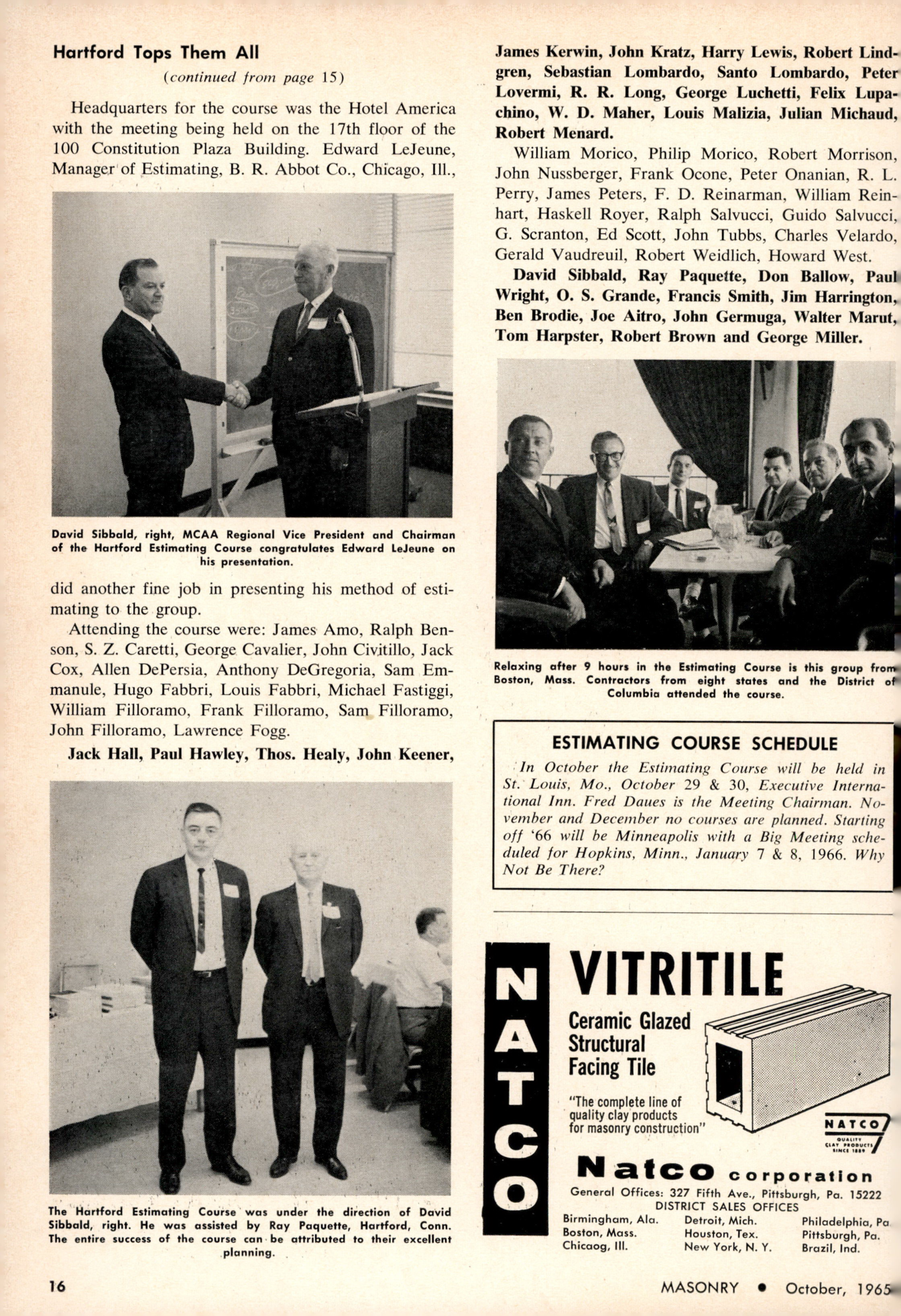 Masonry Magazine October 1965 Page. 16