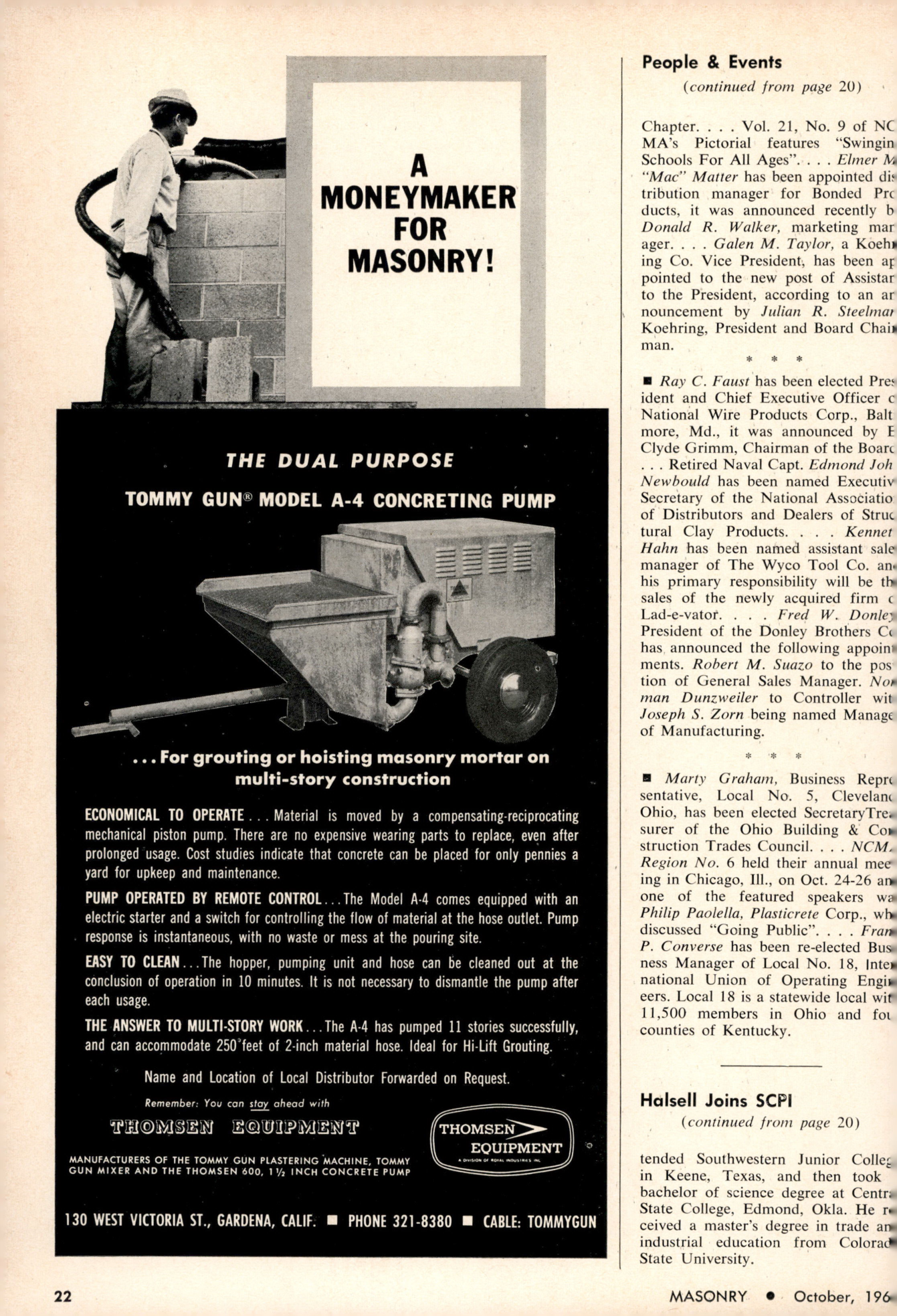 Masonry Magazine October 1965 Page. 22