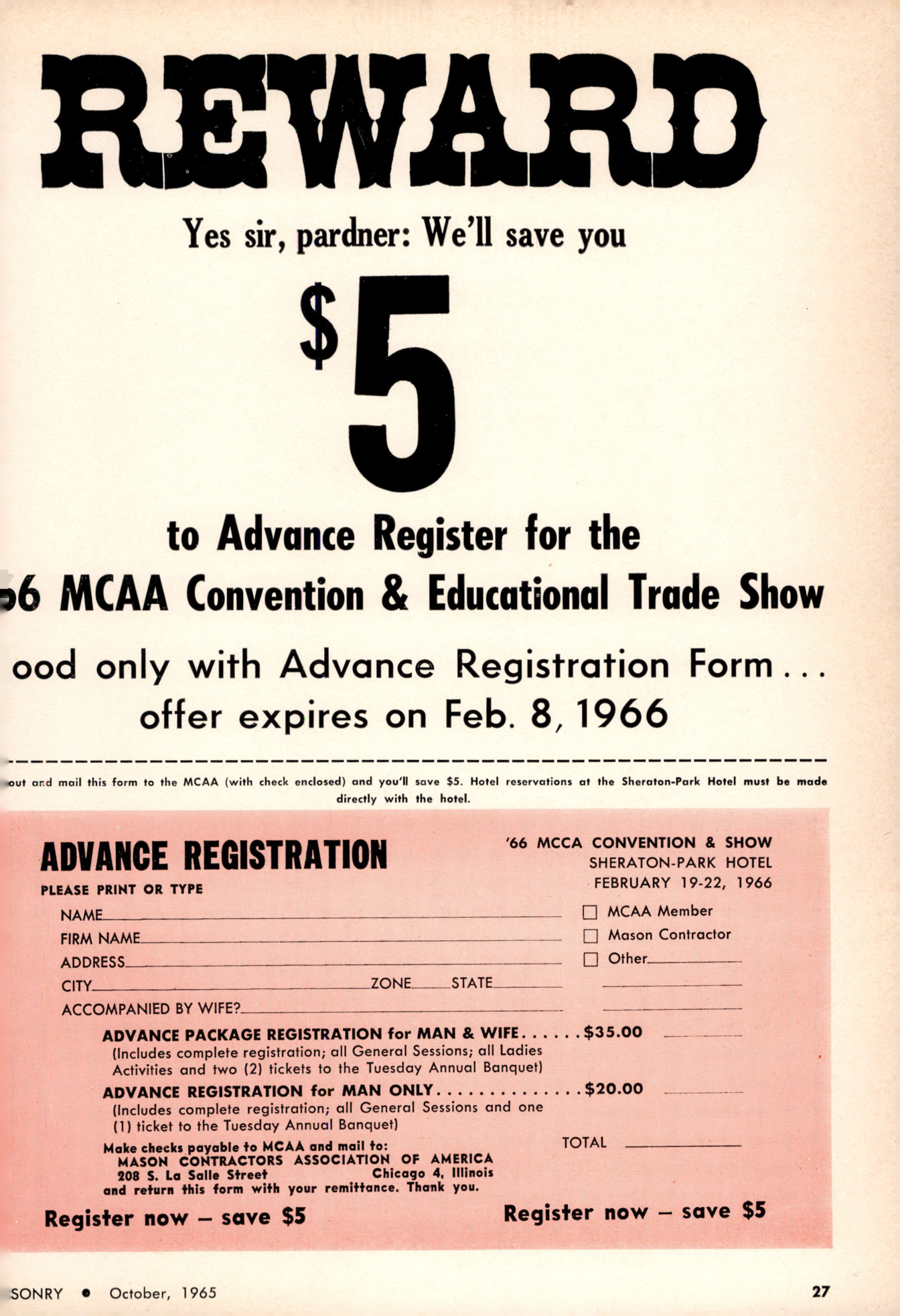 Masonry Magazine October 1965 Page. 27