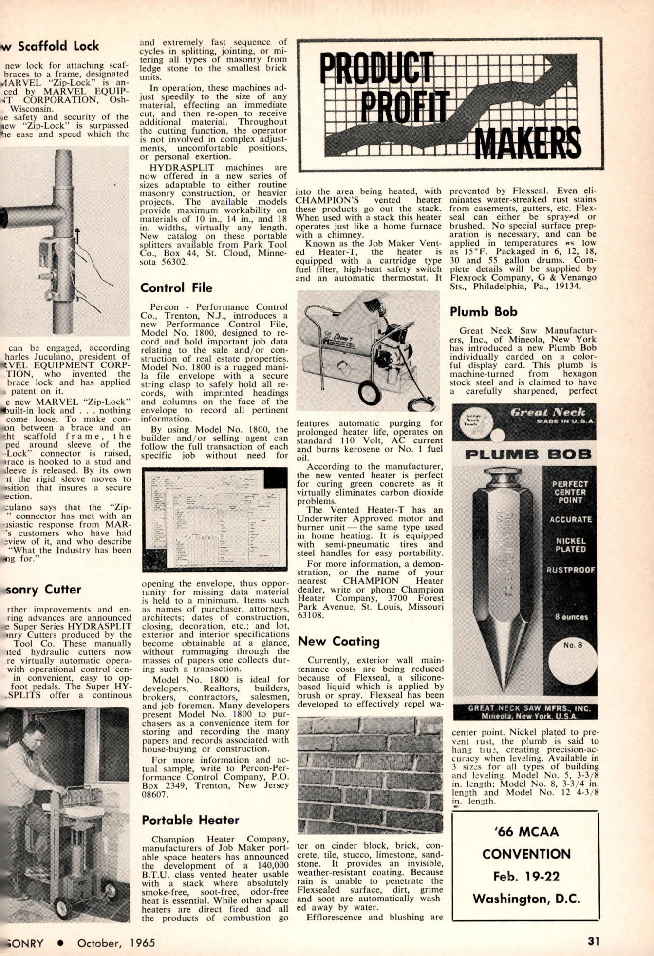 Masonry Magazine October 1965 Page. 31
