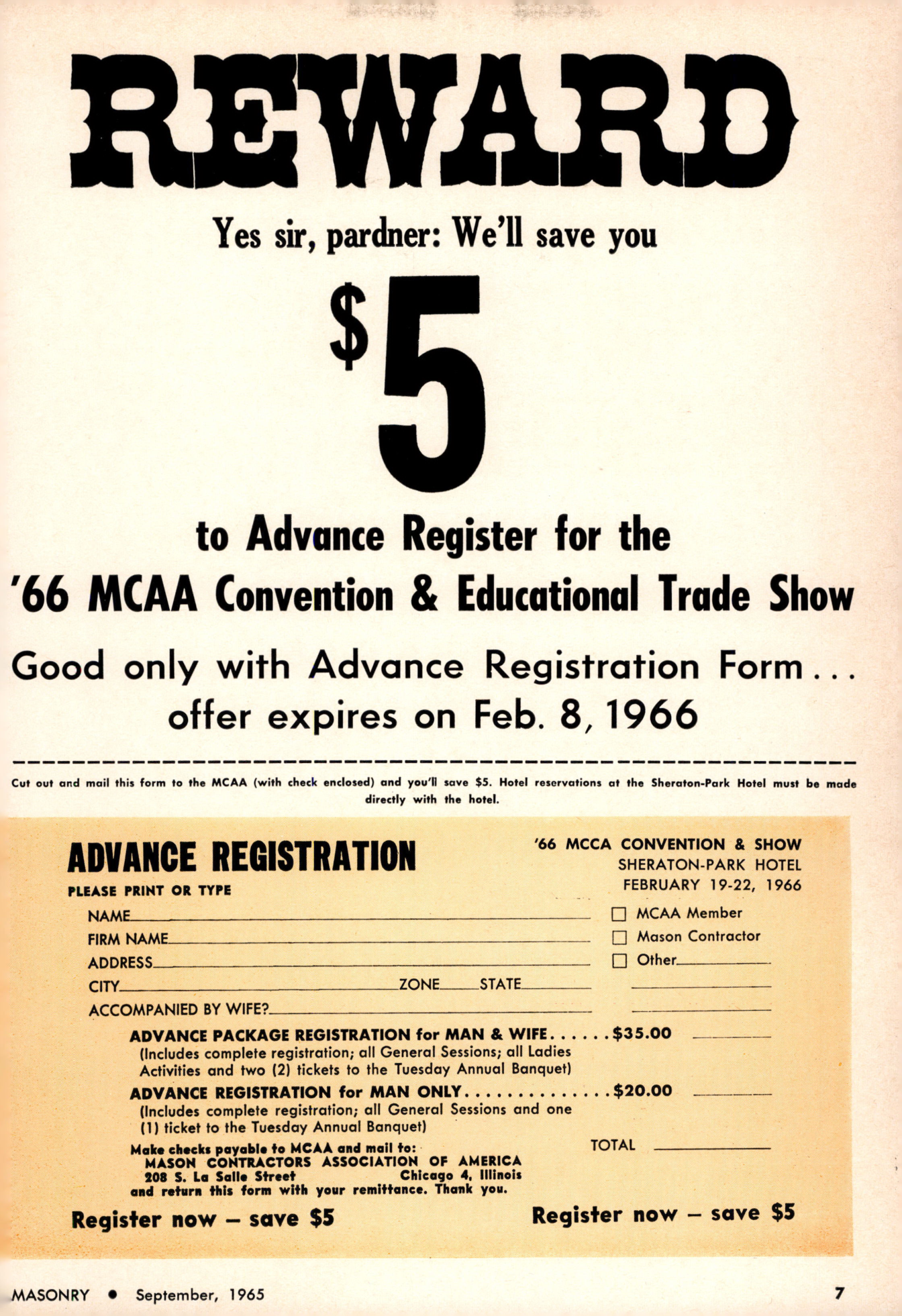 Masonry Magazine September 1965 Page. 7