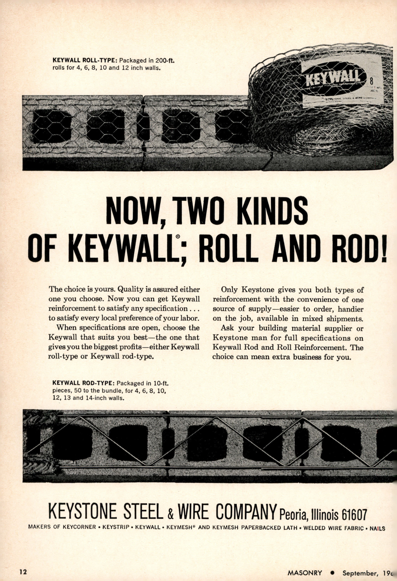 Masonry Magazine September 1965 Page. 12