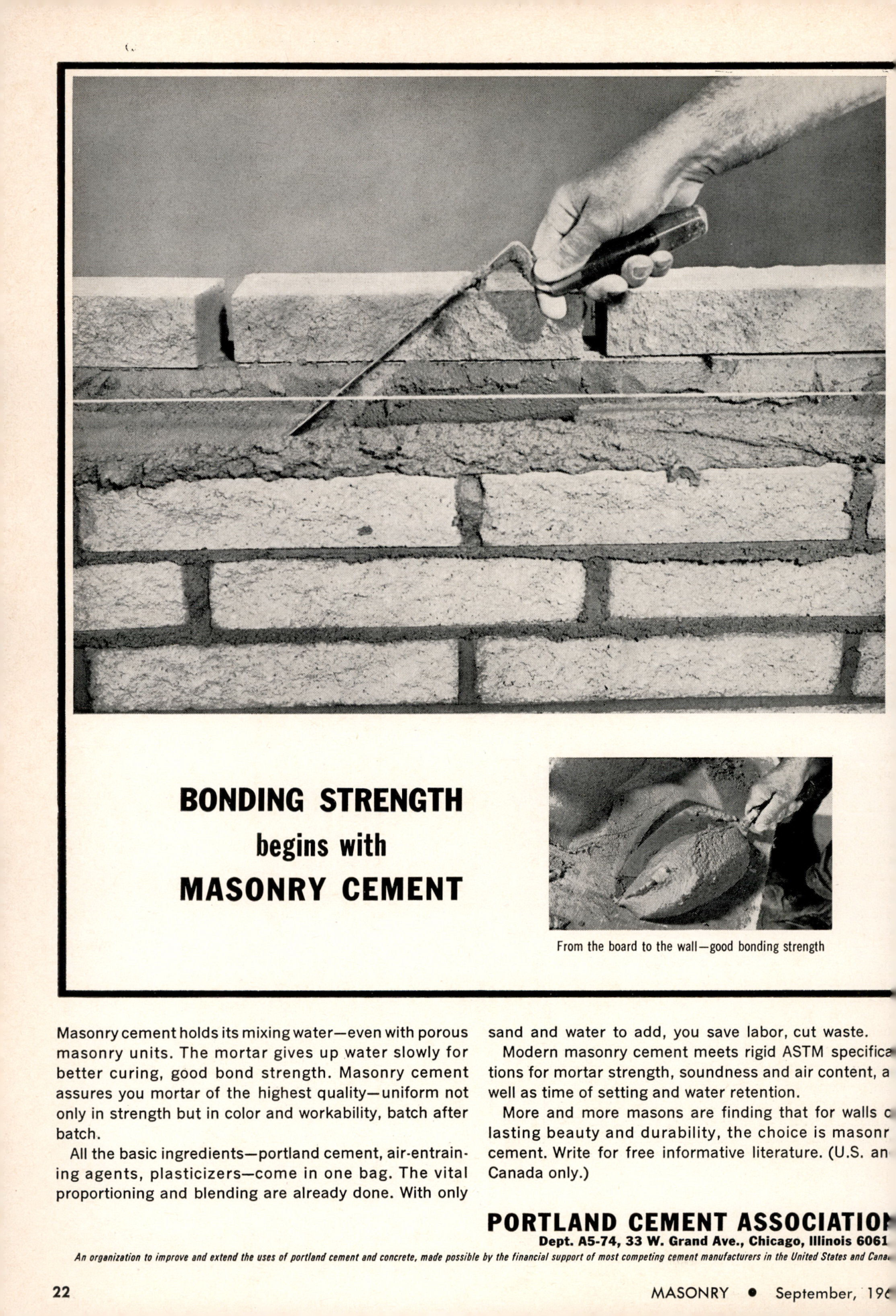 Masonry Magazine September 1965 Page. 22