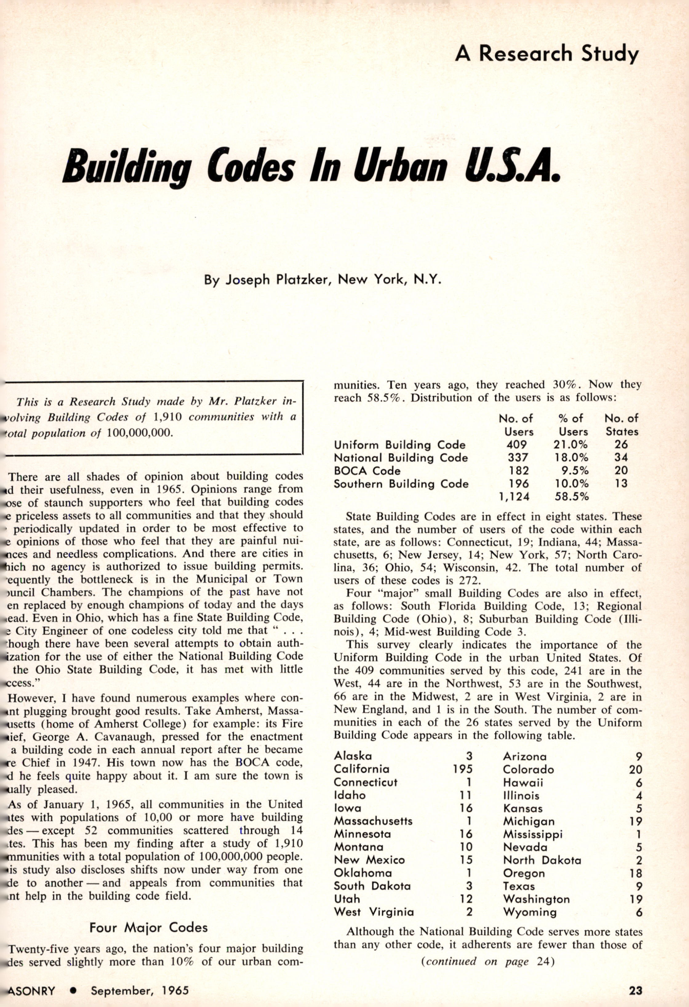 Masonry Magazine September 1965 Page. 23