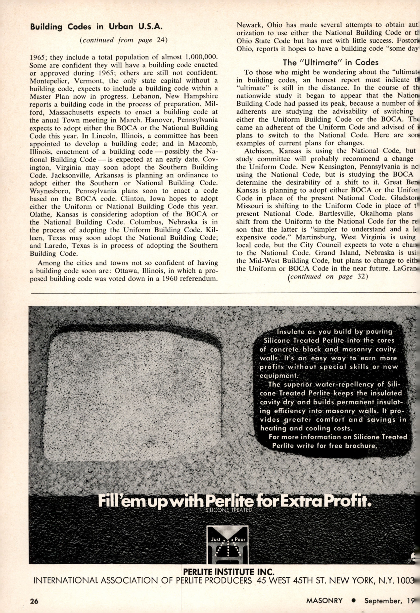 Masonry Magazine September 1965 Page. 26