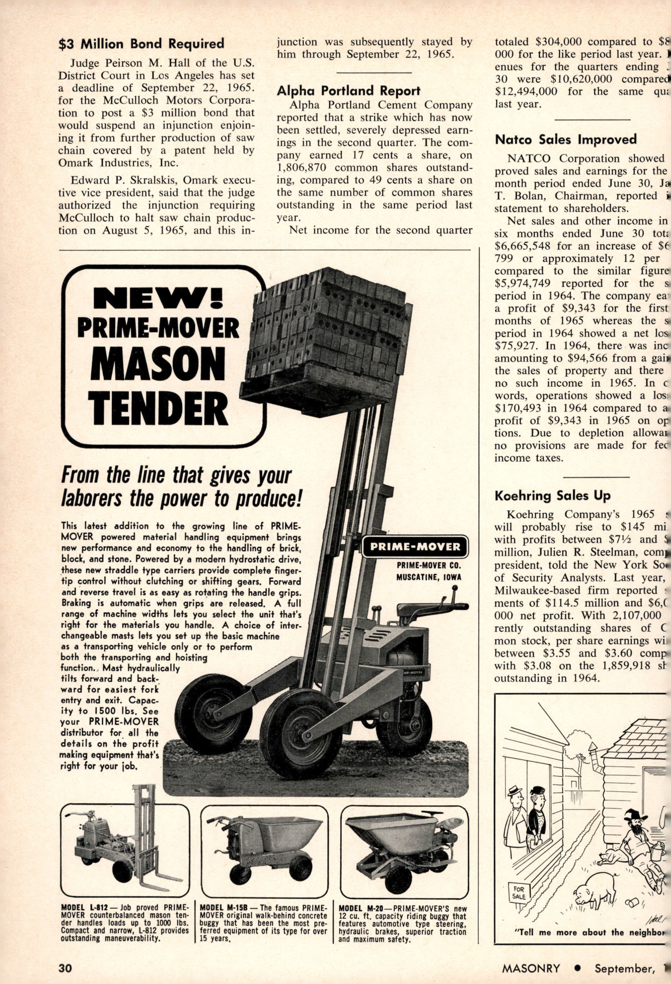 Masonry Magazine September 1965 Page. 30