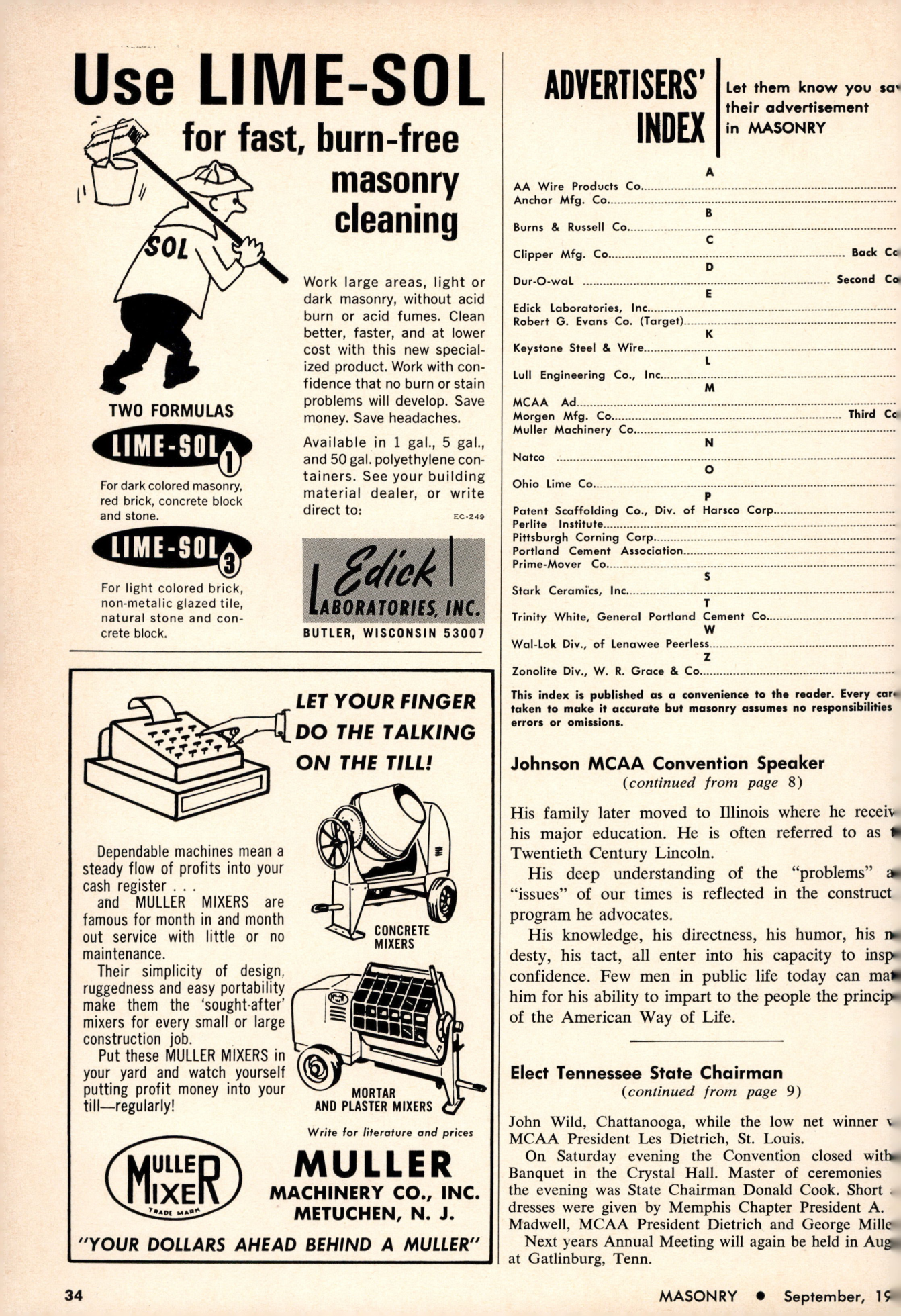 Masonry Magazine September 1965 Page. 34