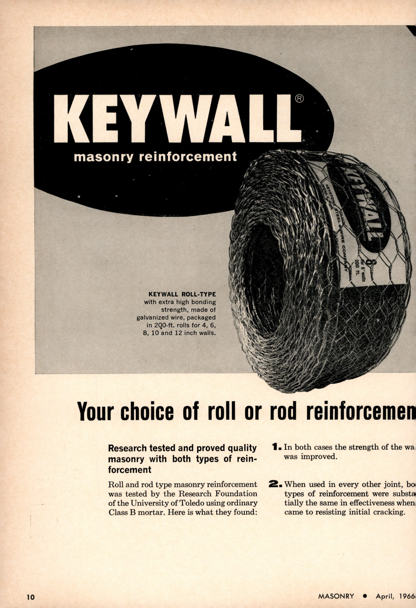 Masonry Magazine April 1966 Page. 10