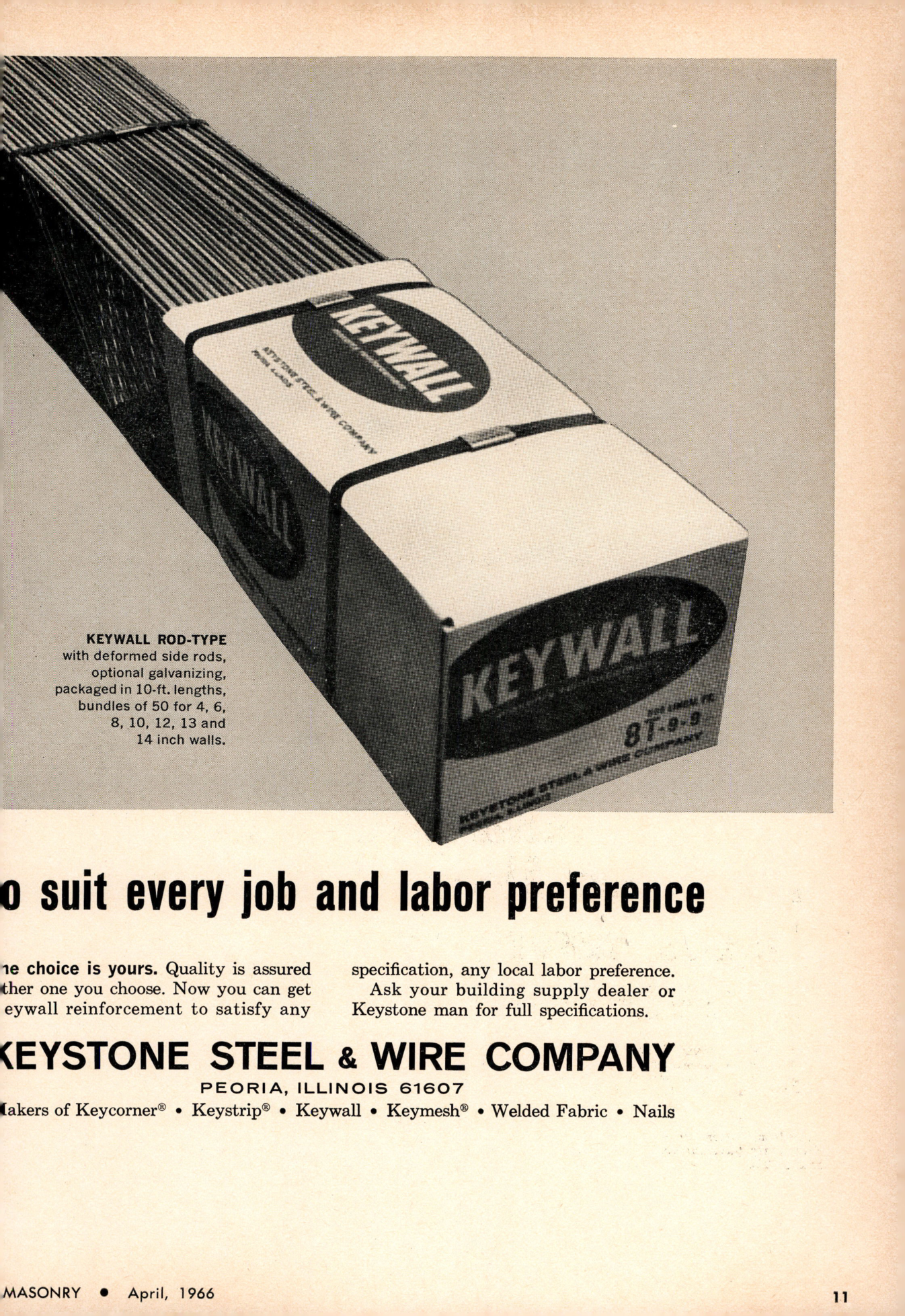 Masonry Magazine April 1966 Page. 11