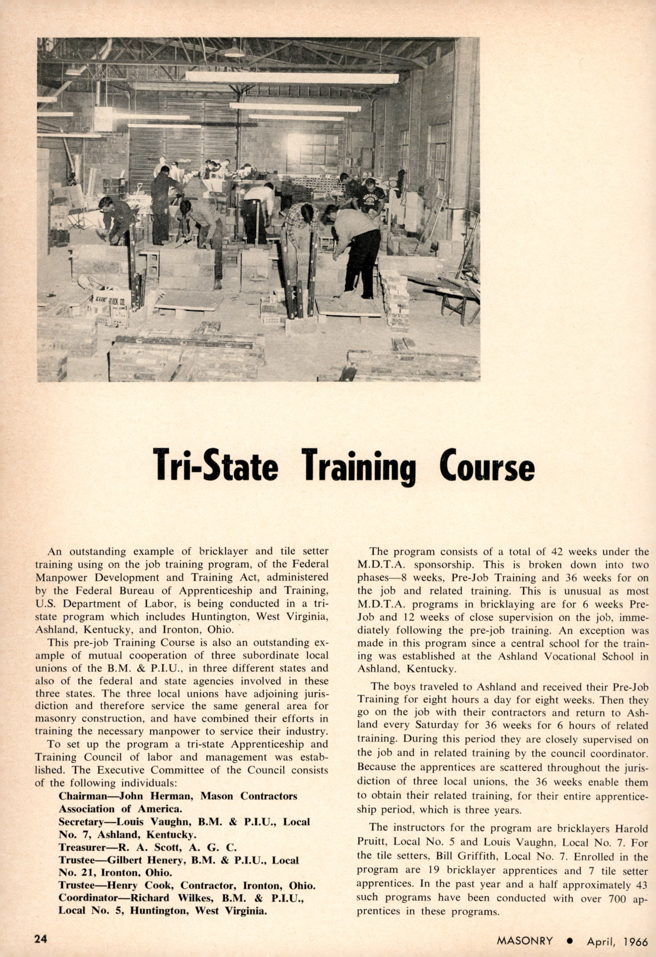 Masonry Magazine April 1966 Page. 24
