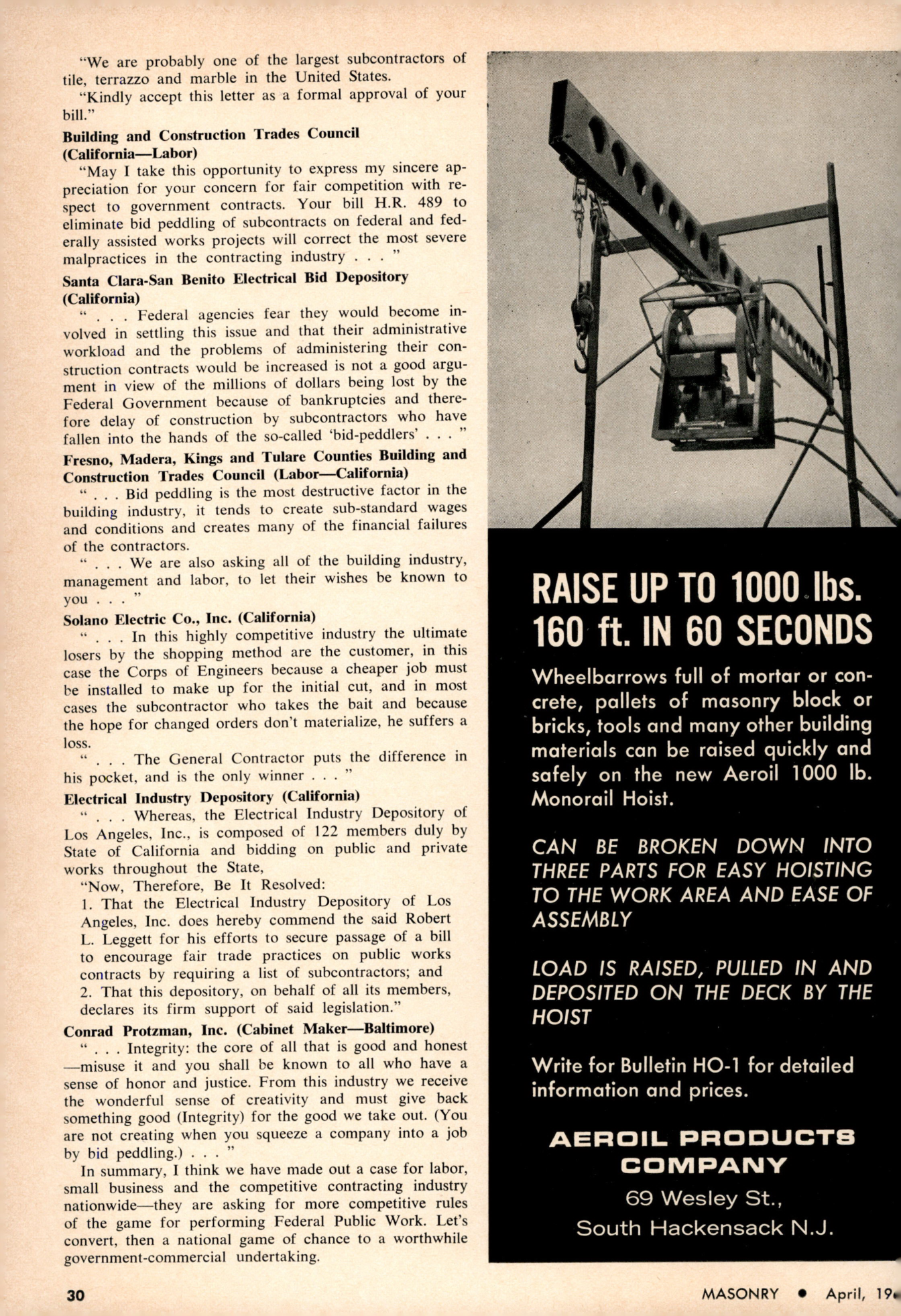 Masonry Magazine April 1966 Page. 30