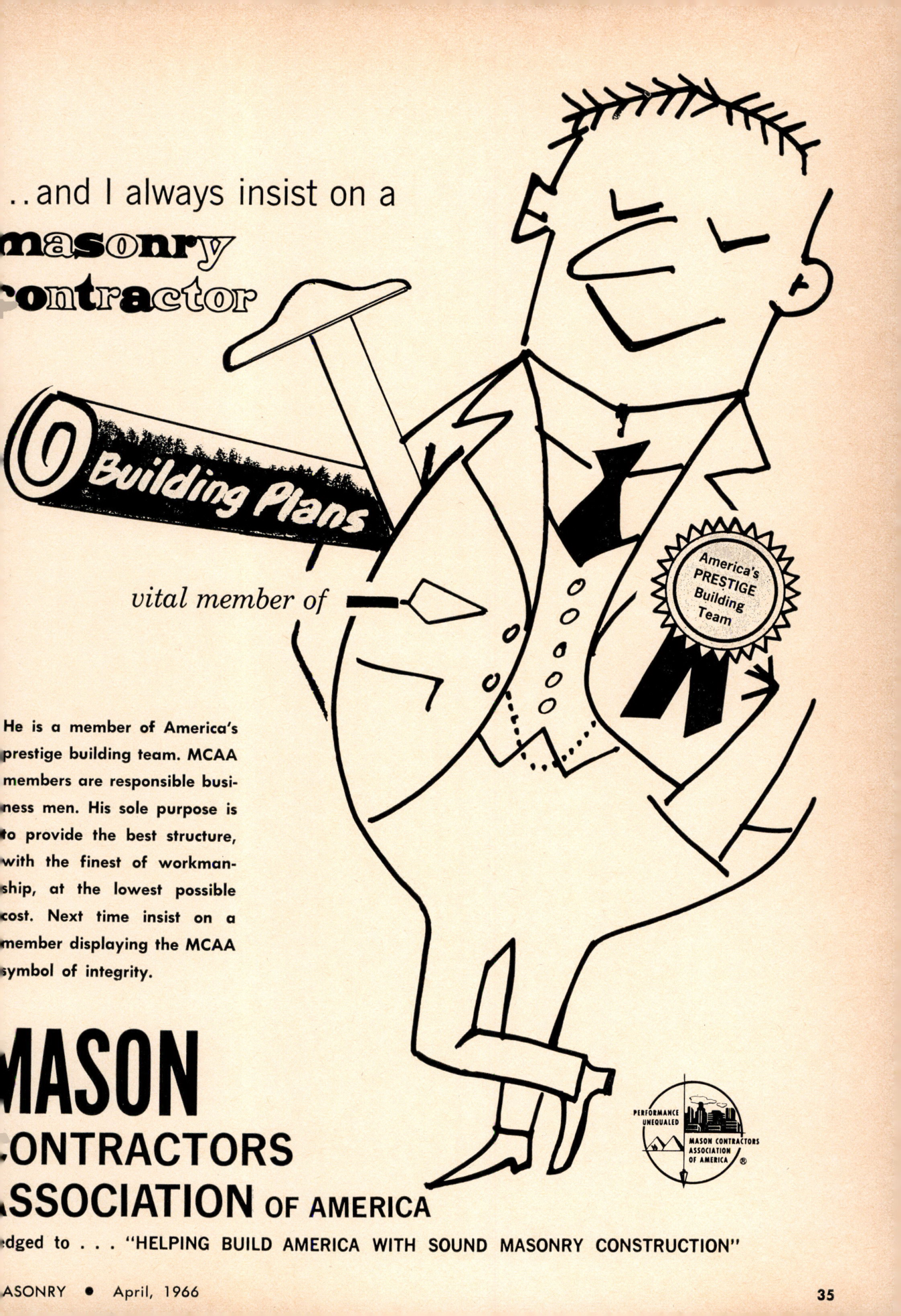 Masonry Magazine April 1966 Page. 35
