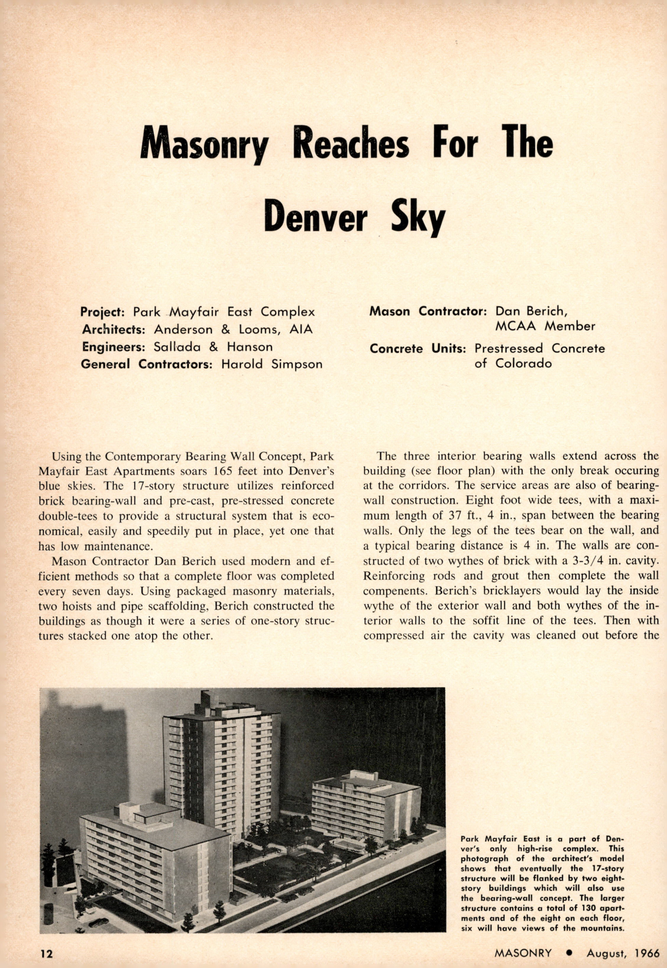 Masonry Magazine August 1966 Page. 12