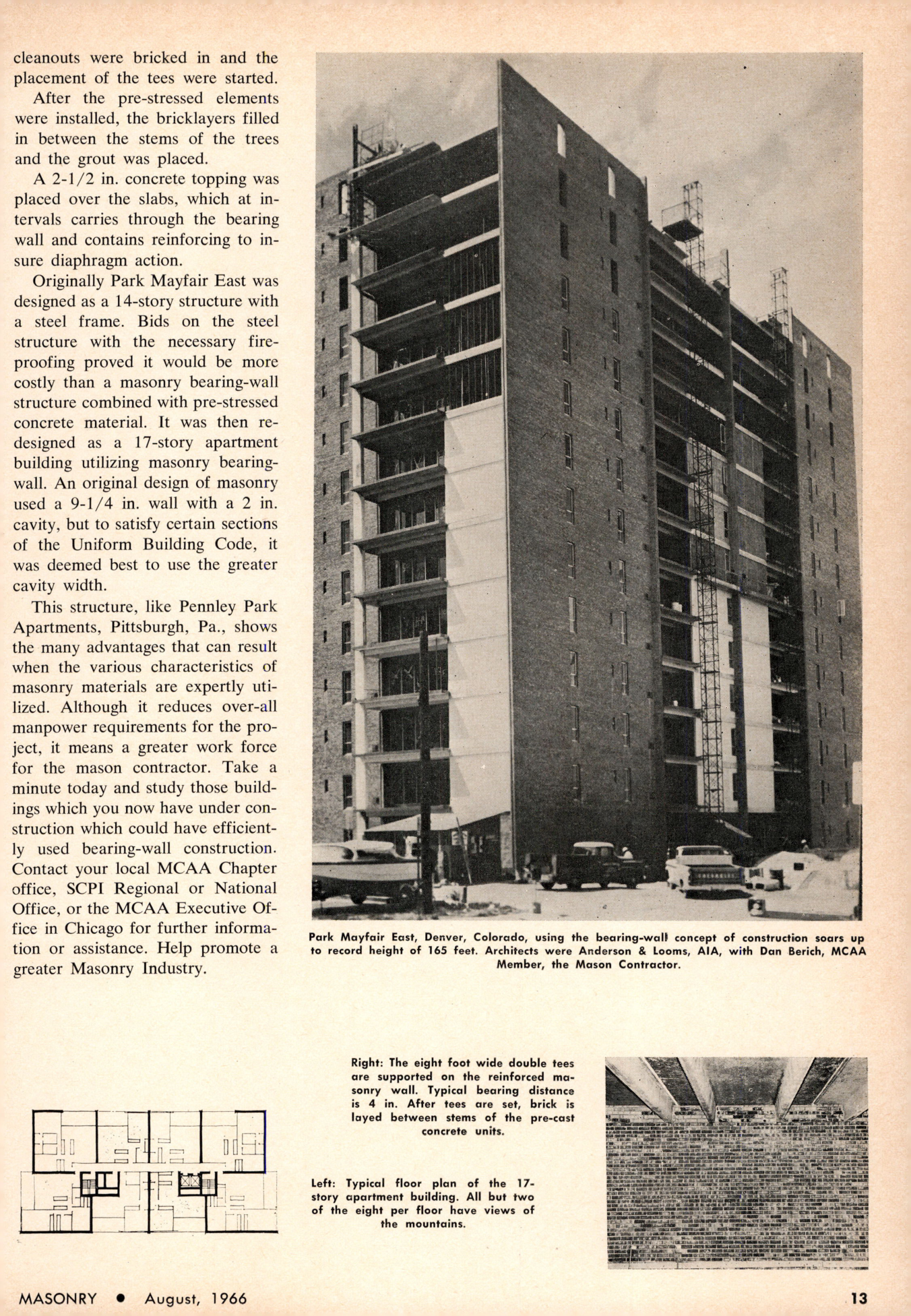 Masonry Magazine August 1966 Page. 13