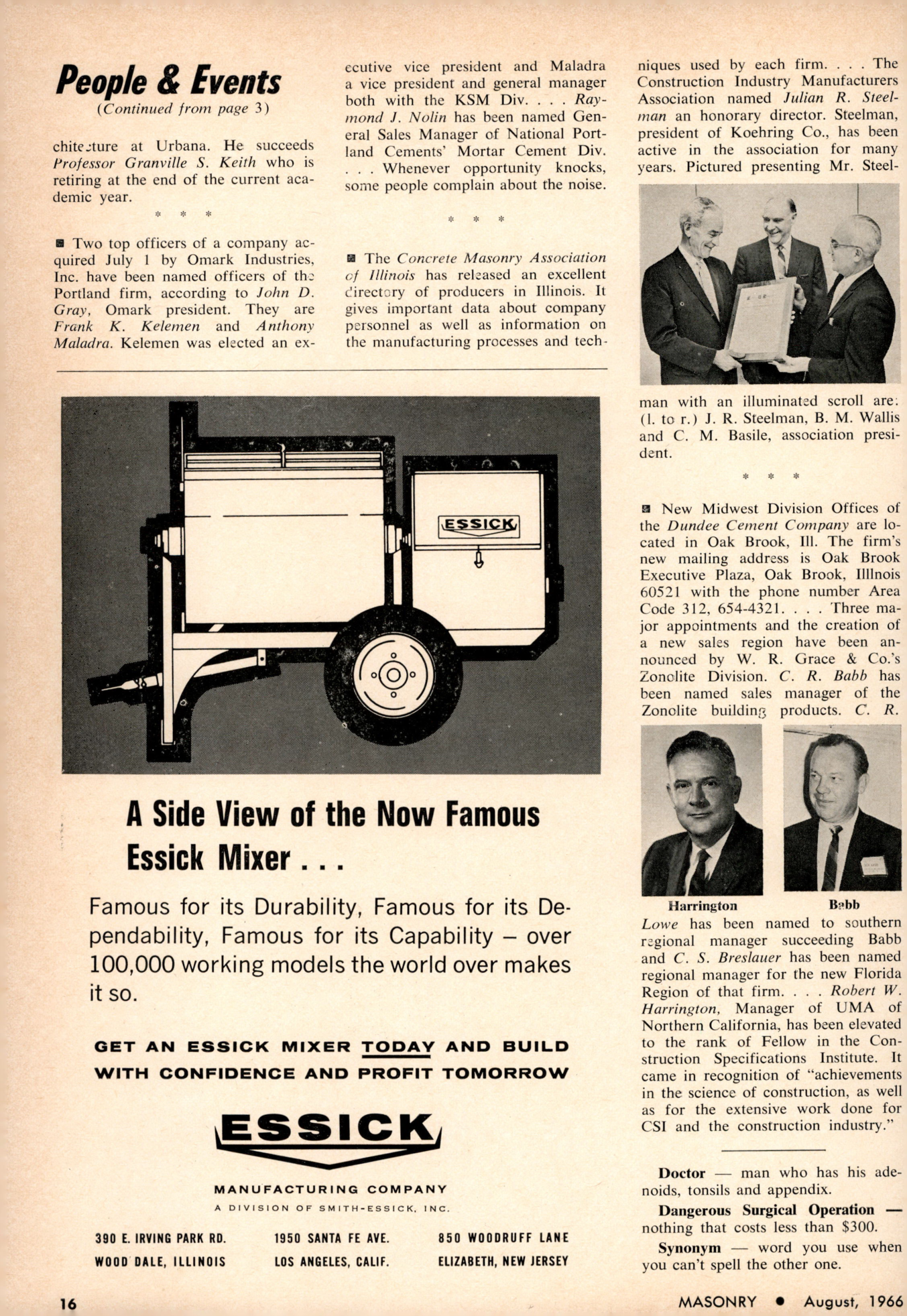 Masonry Magazine August 1966 Page. 16