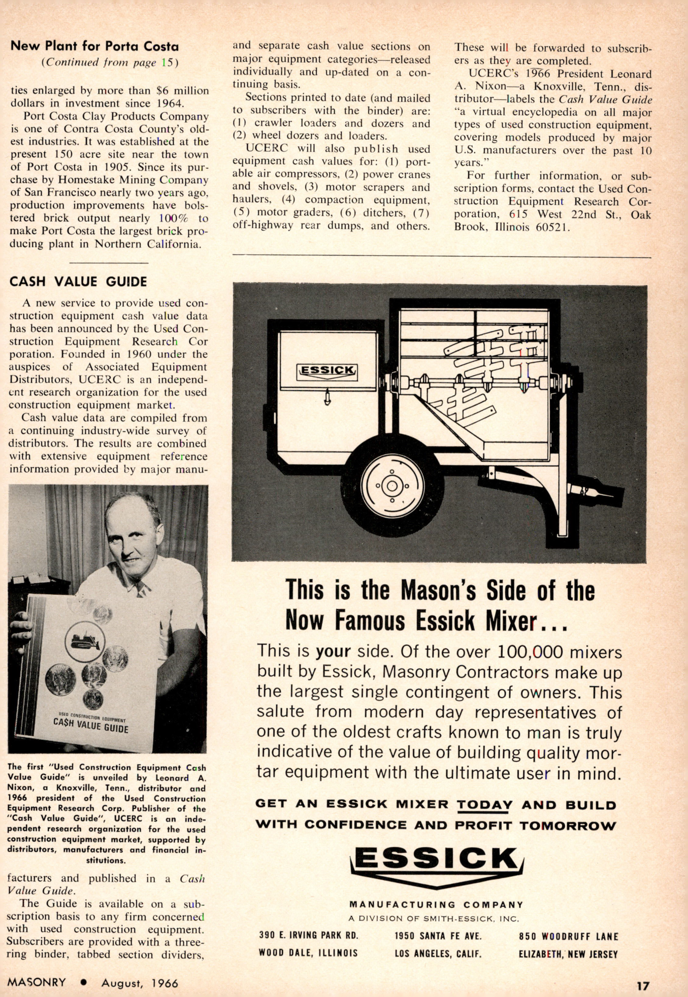Masonry Magazine August 1966 Page. 17