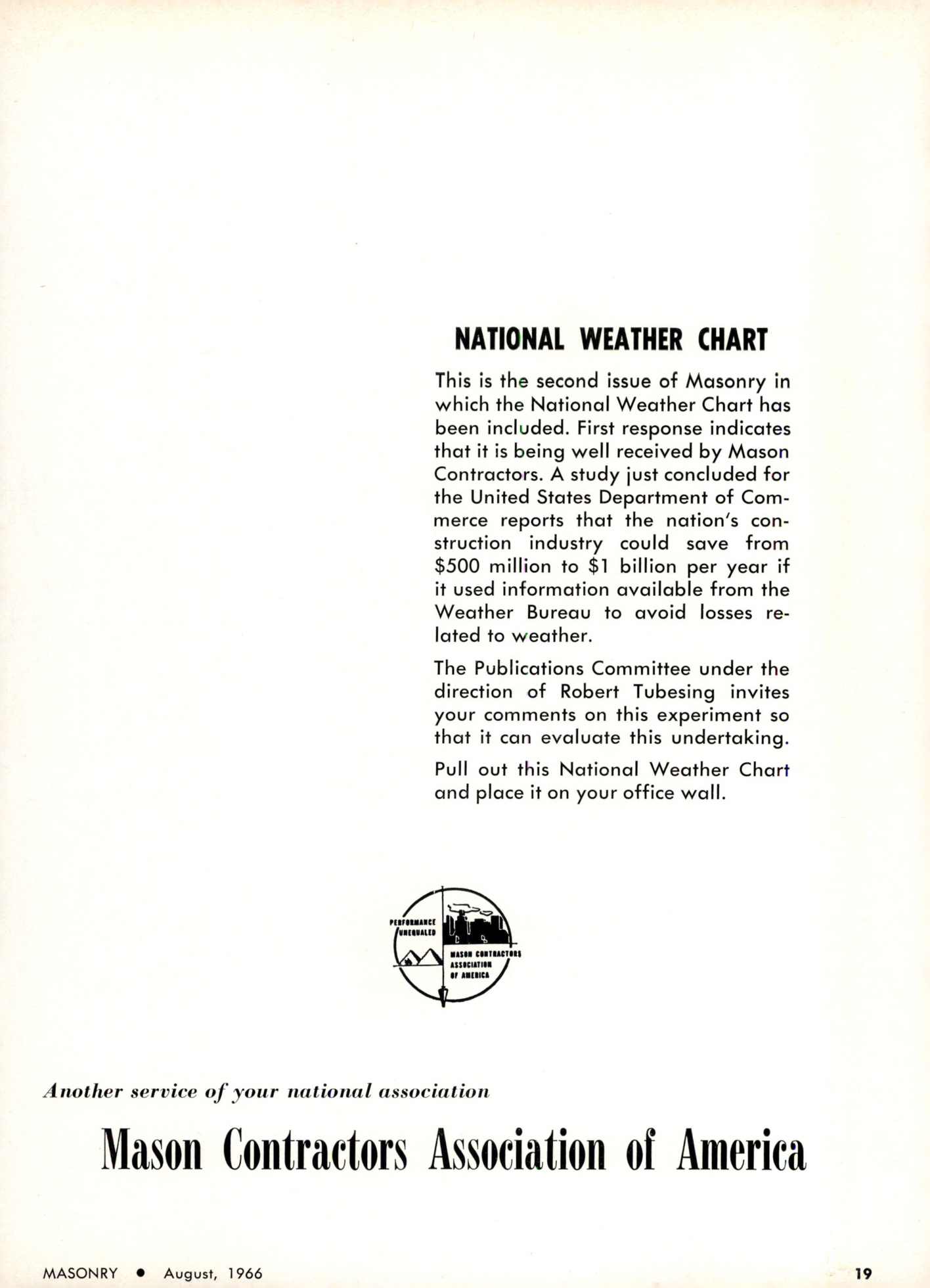 Masonry Magazine August 1966 Page. 19