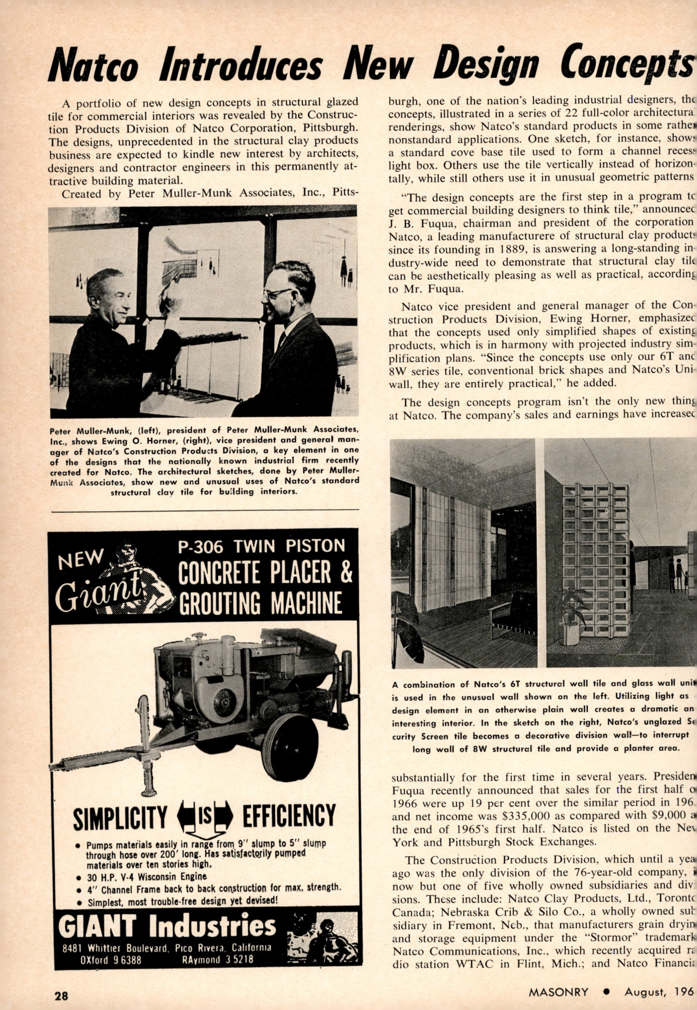 Masonry Magazine August 1966 Page. 28