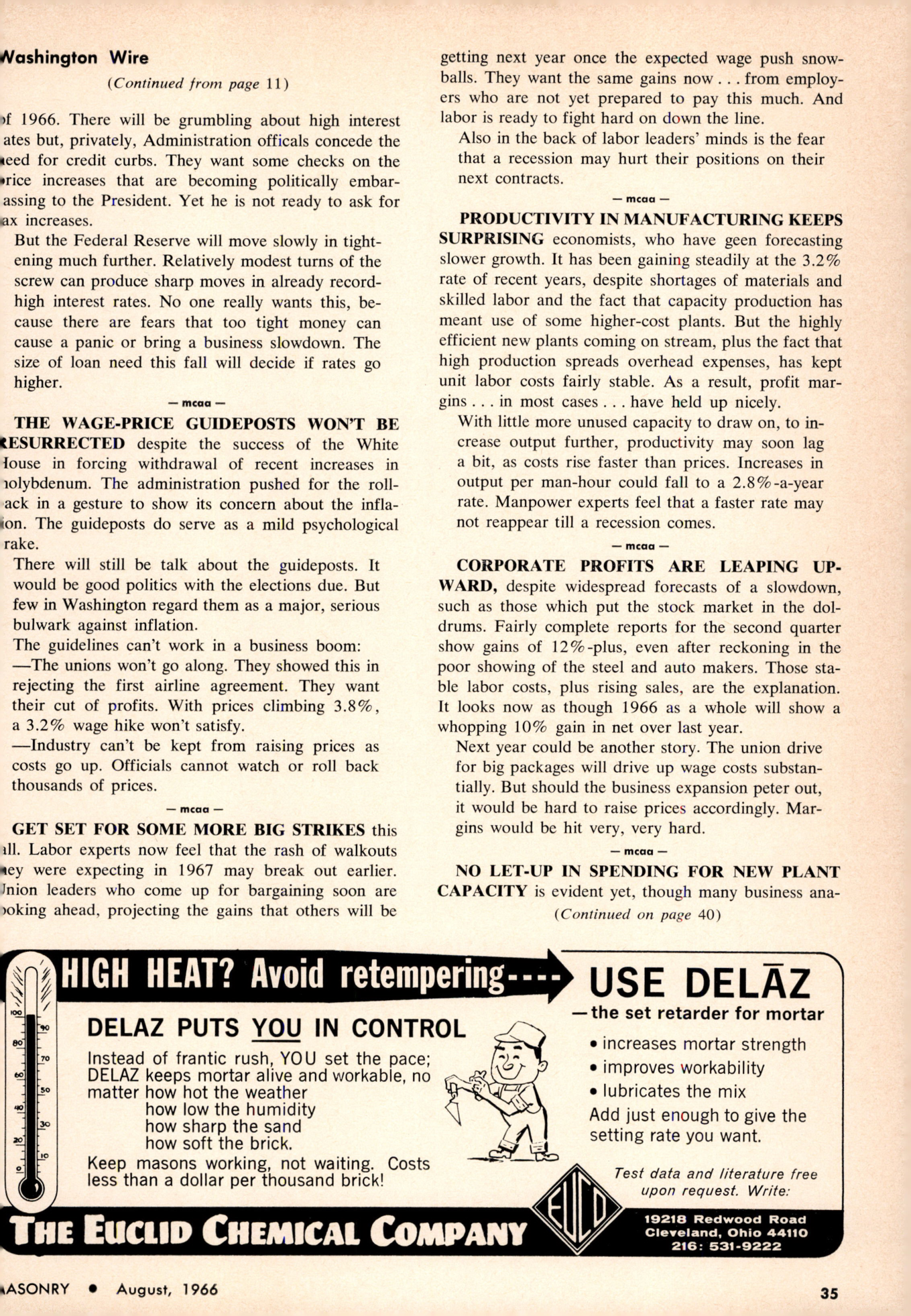 Masonry Magazine August 1966 Page. 35