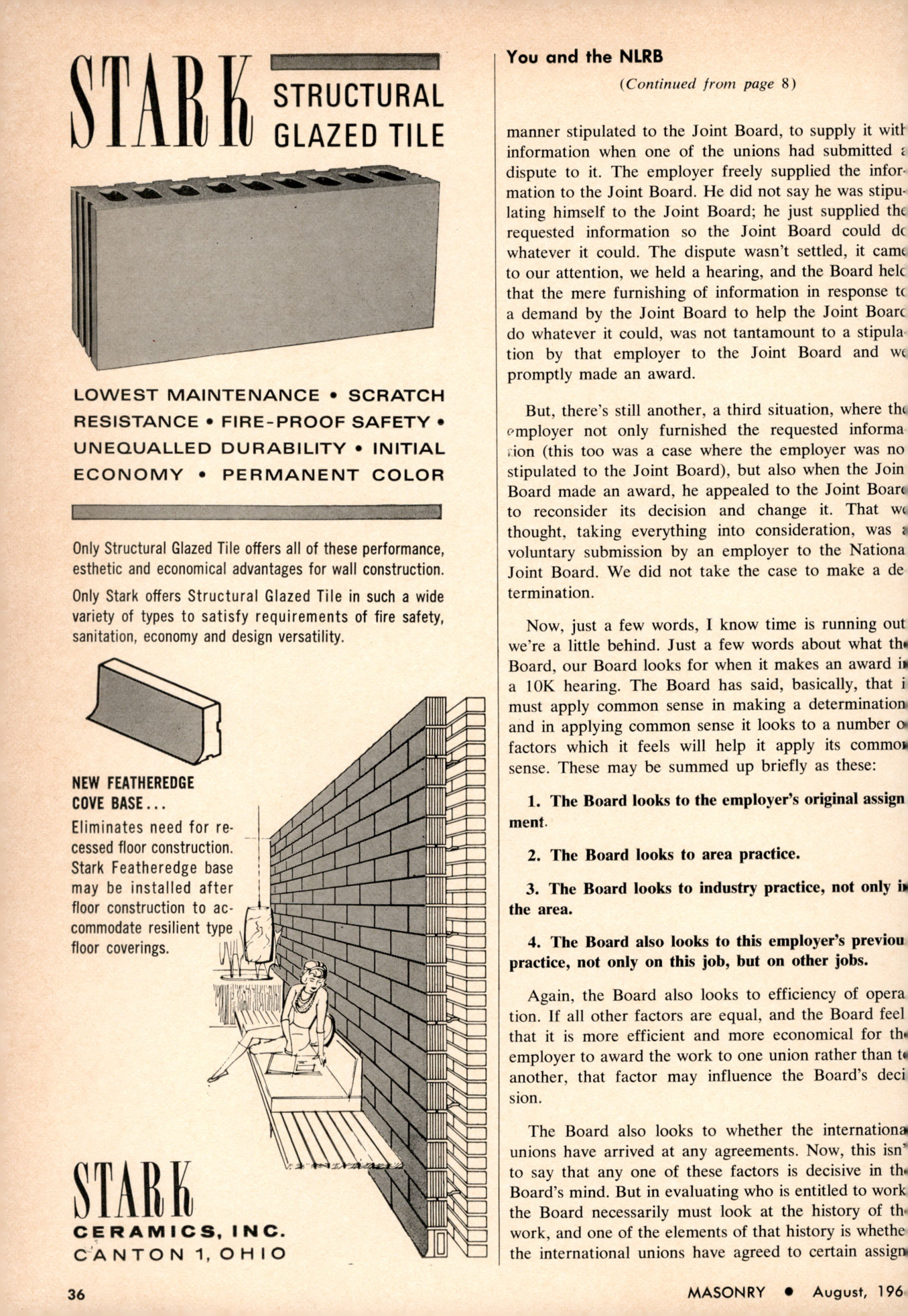 Masonry Magazine August 1966 Page. 36