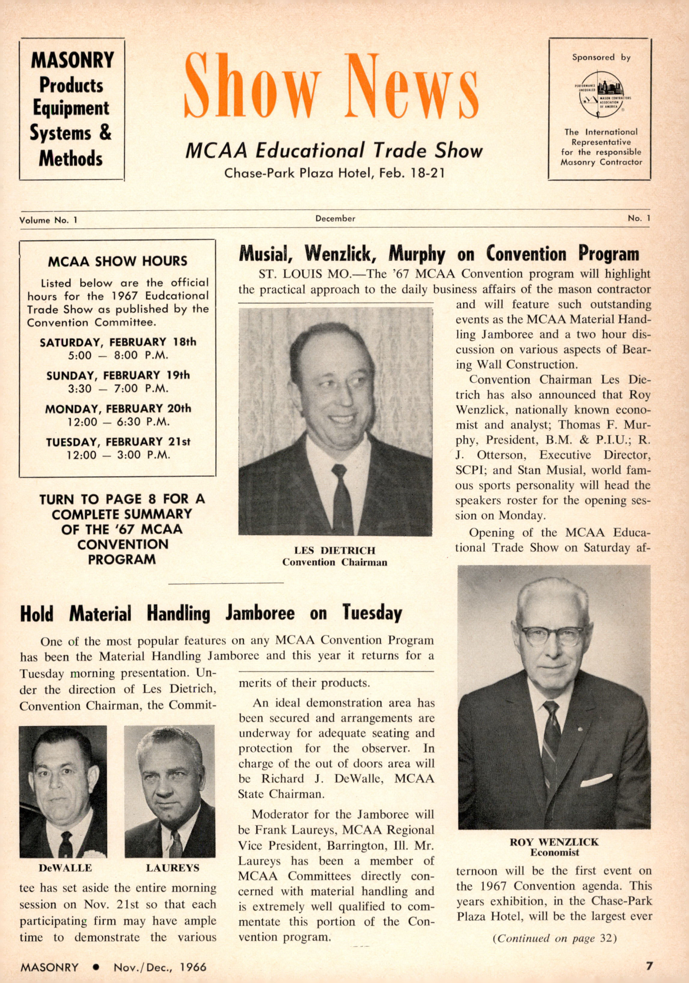 Masonry Magazine December 1966 Page. 7