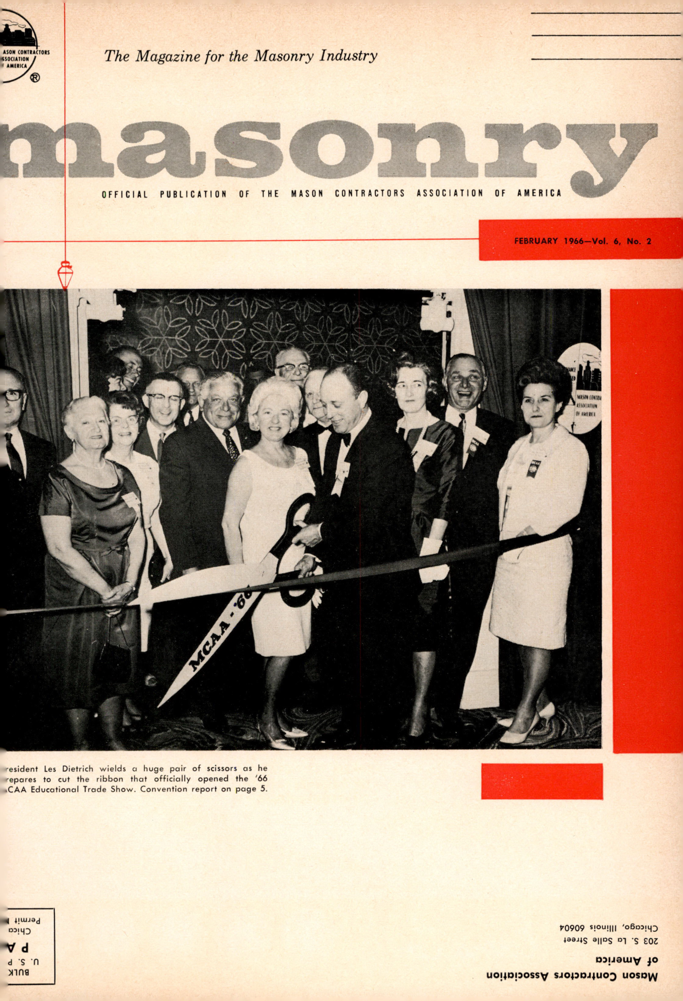 Masonry Magazine February 1966 Page. 1