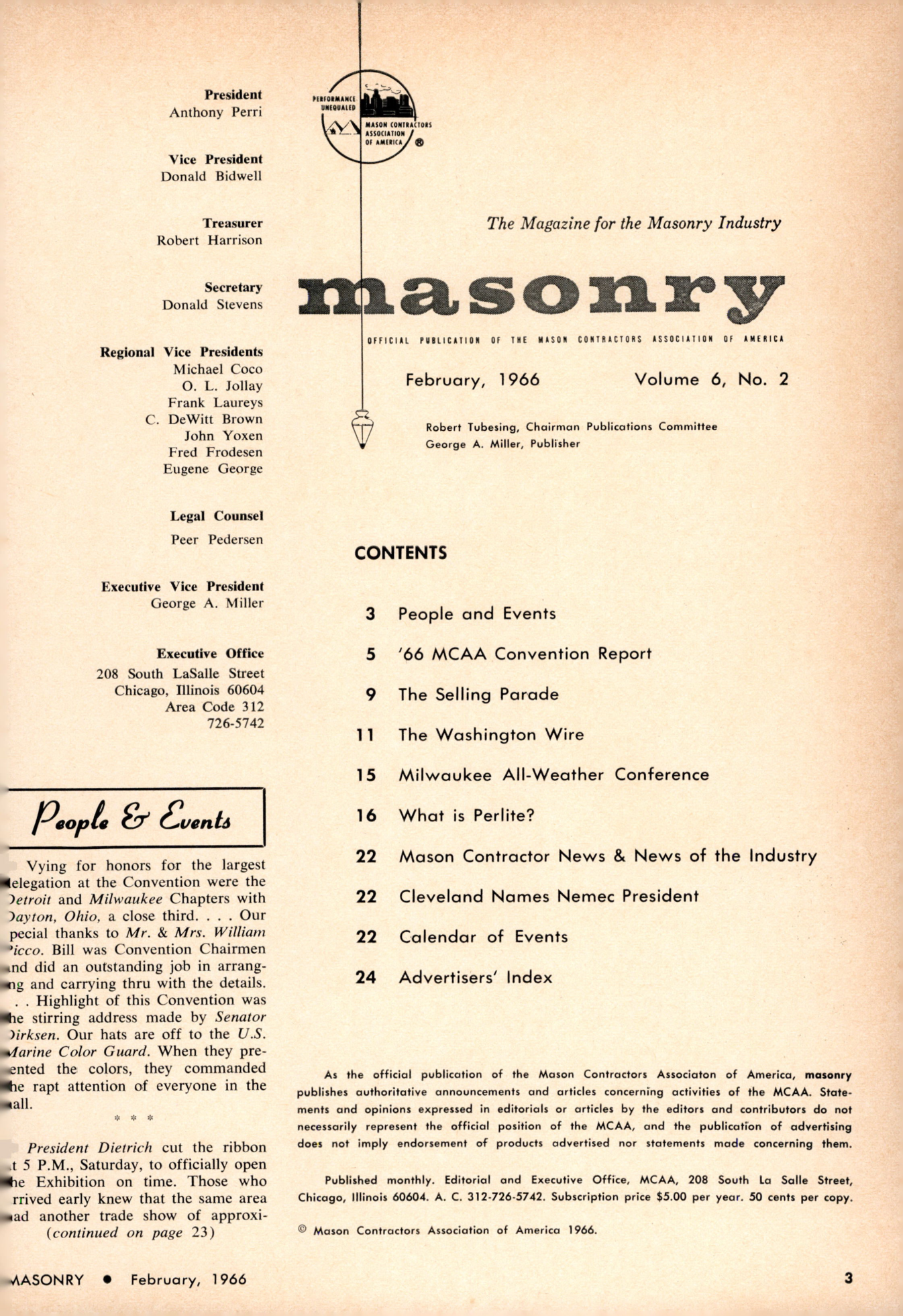 Masonry Magazine February 1966 Page. 3