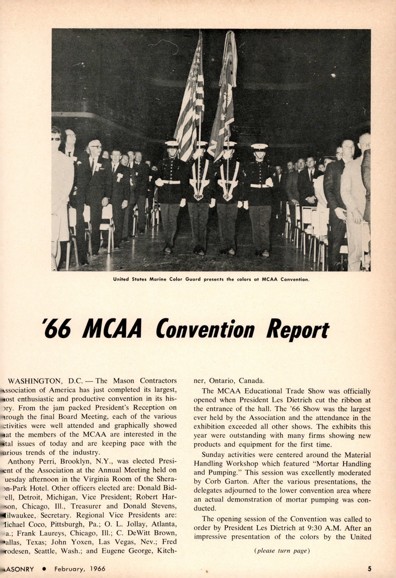Masonry Magazine February 1966 Page. 5