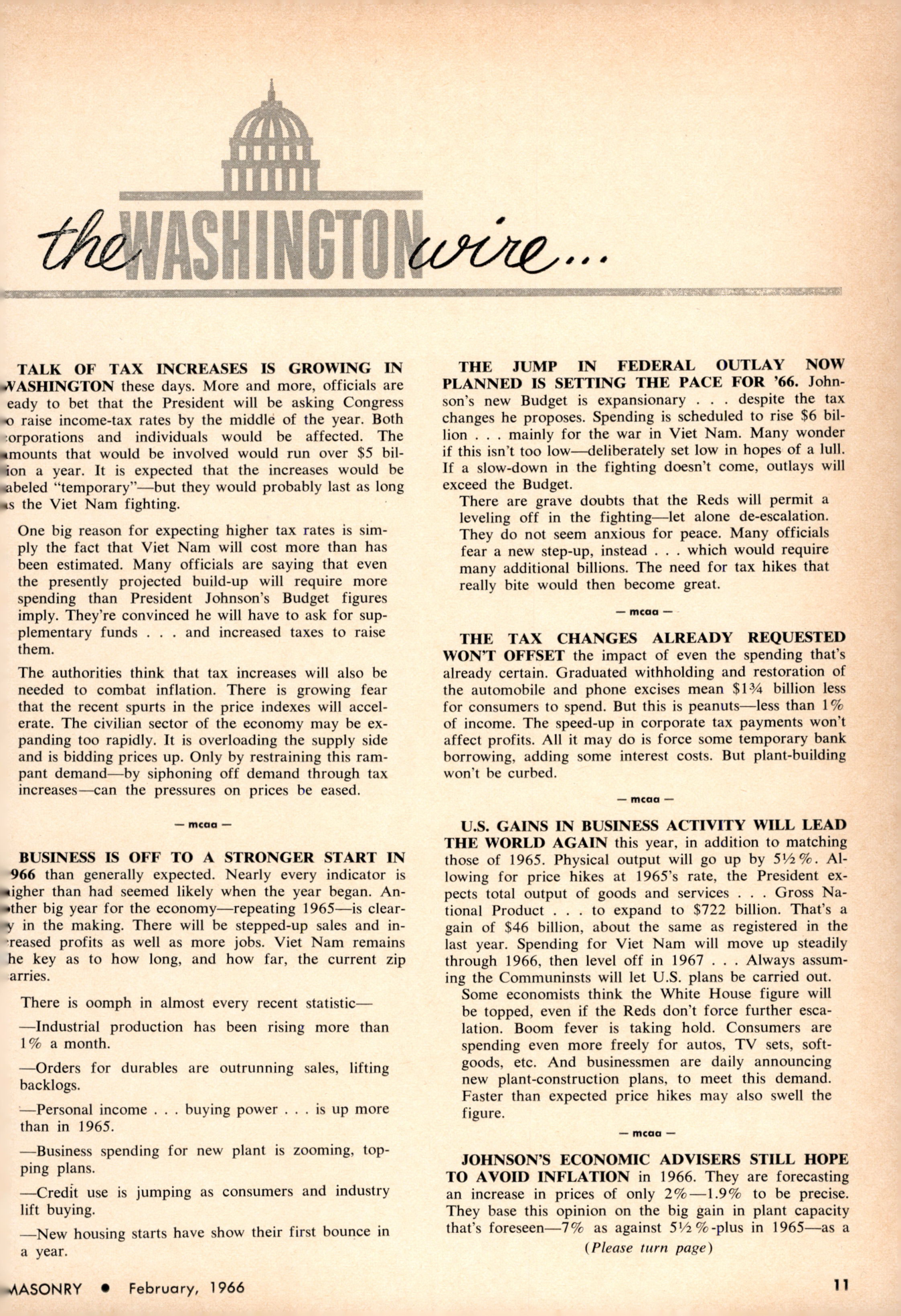 Masonry Magazine February 1966 Page. 11