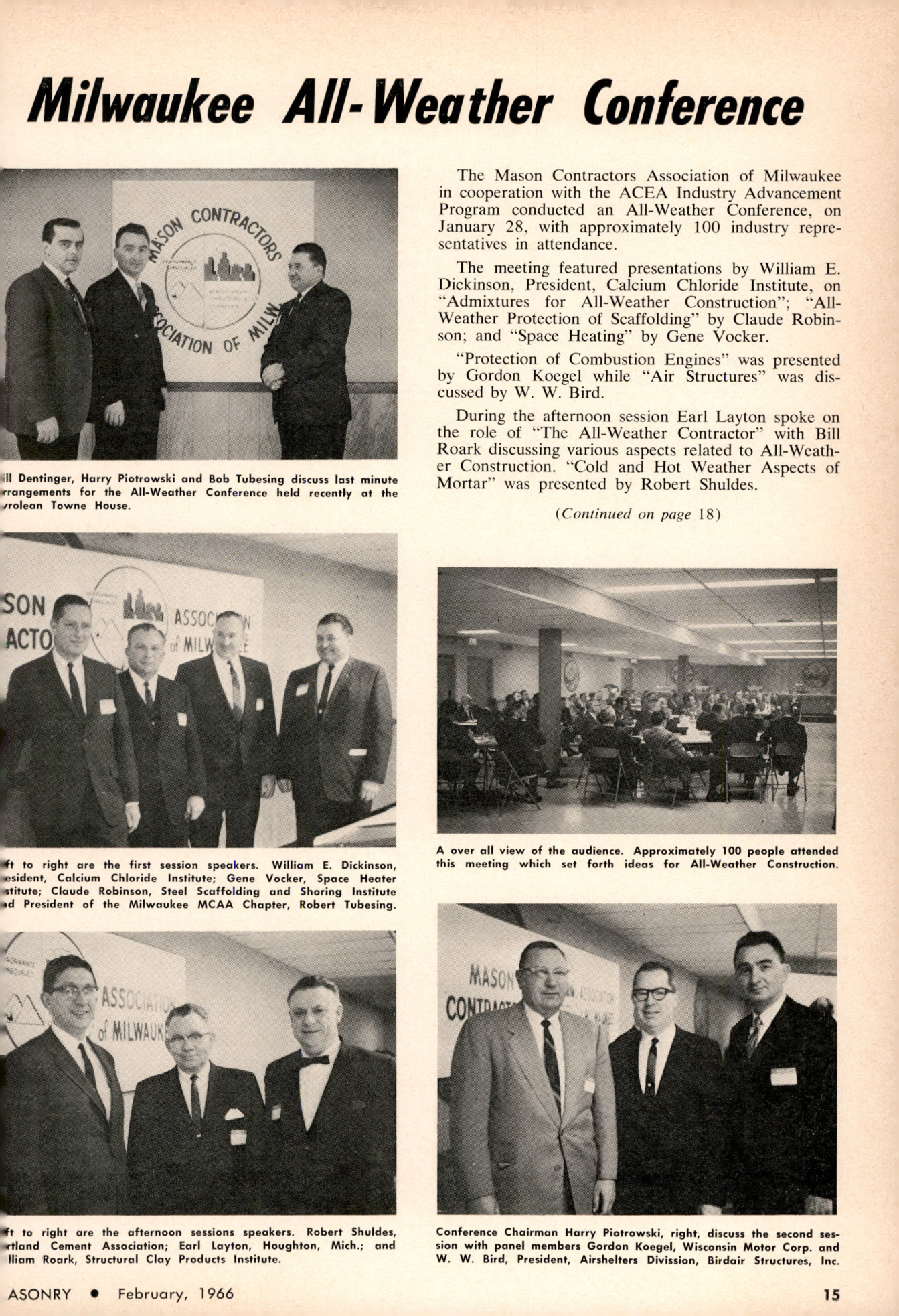 Masonry Magazine February 1966 Page. 15