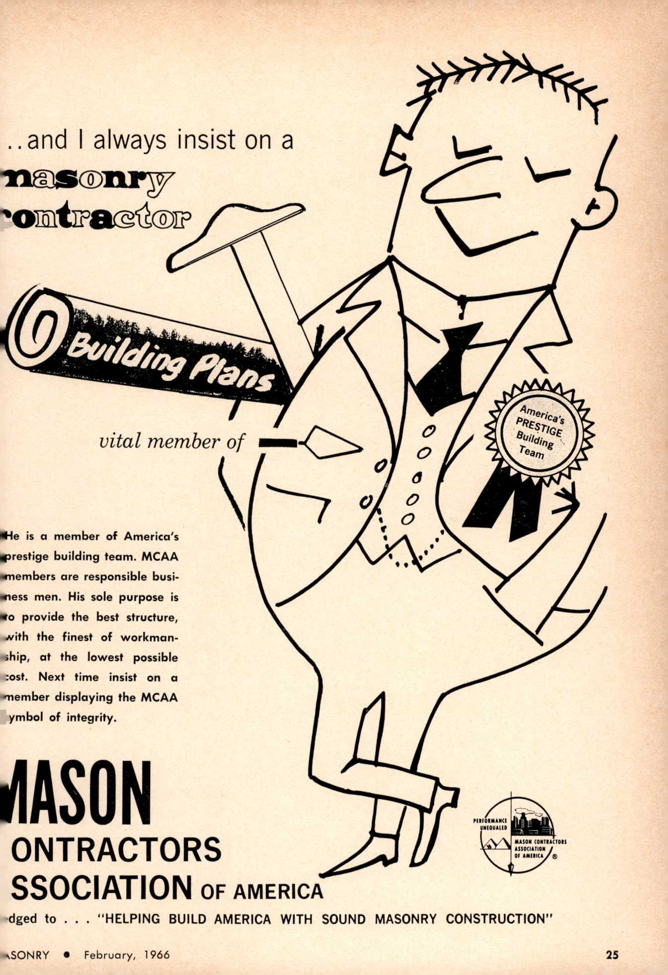 Masonry Magazine February 1966 Page. 25