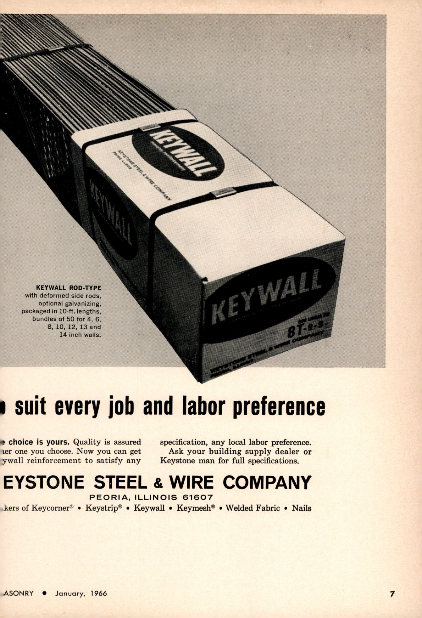 Masonry Magazine January 1966 Page. 7